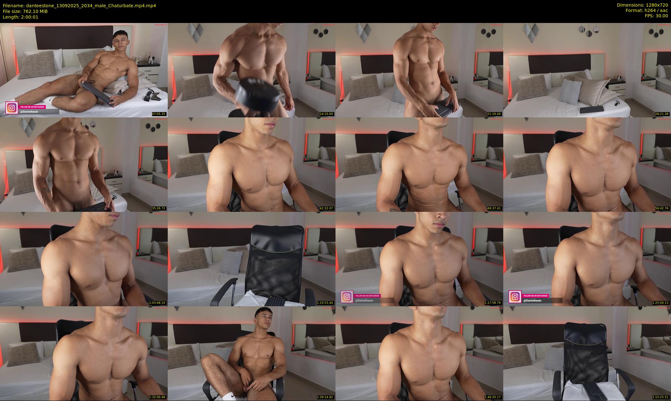 danteestone — 121 minute Chaturbate male cam show recording, 720p, Sep 13, 2025