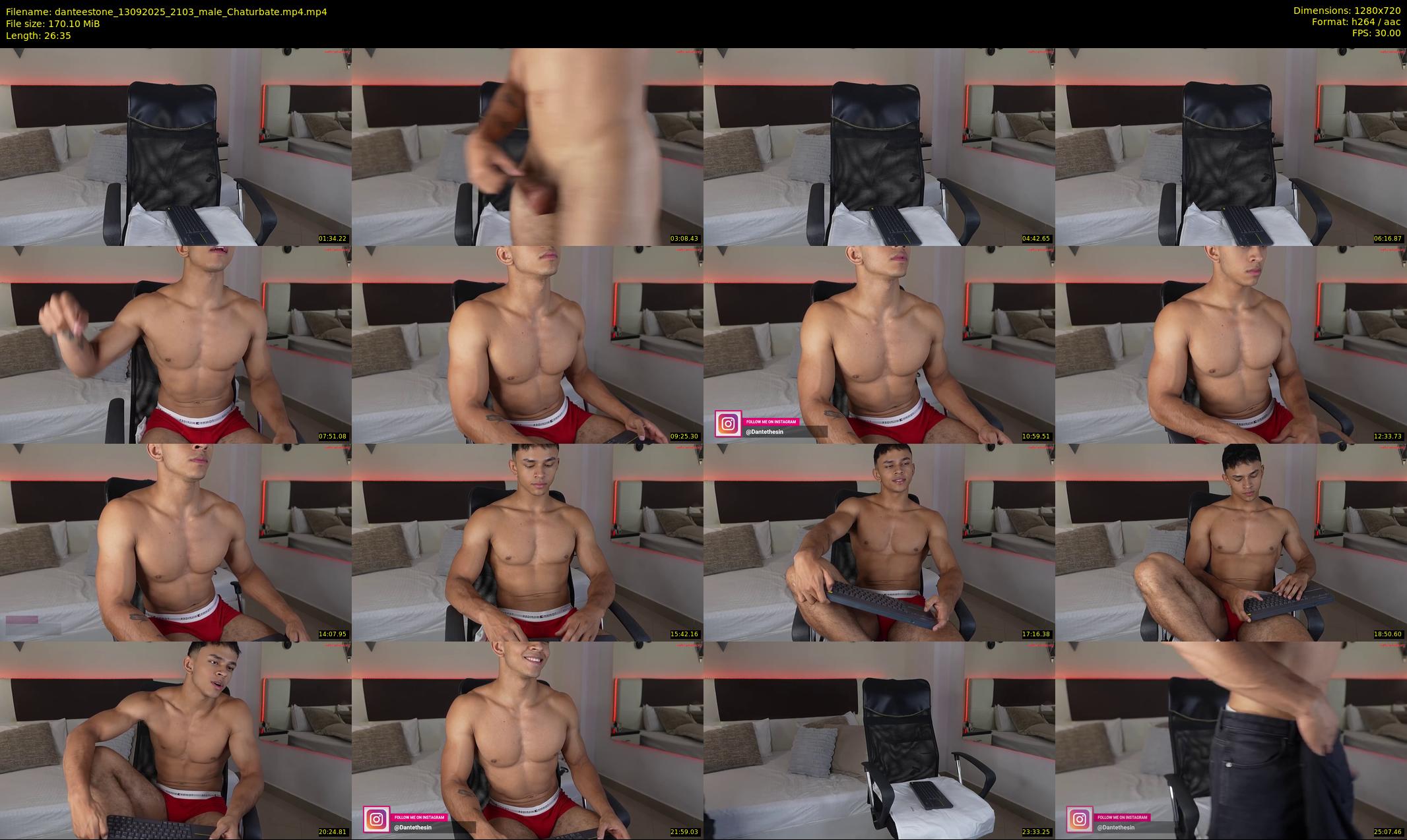 danteestone — 27 minute Chaturbate male cam show recording, 720p, Sep 13, 2025