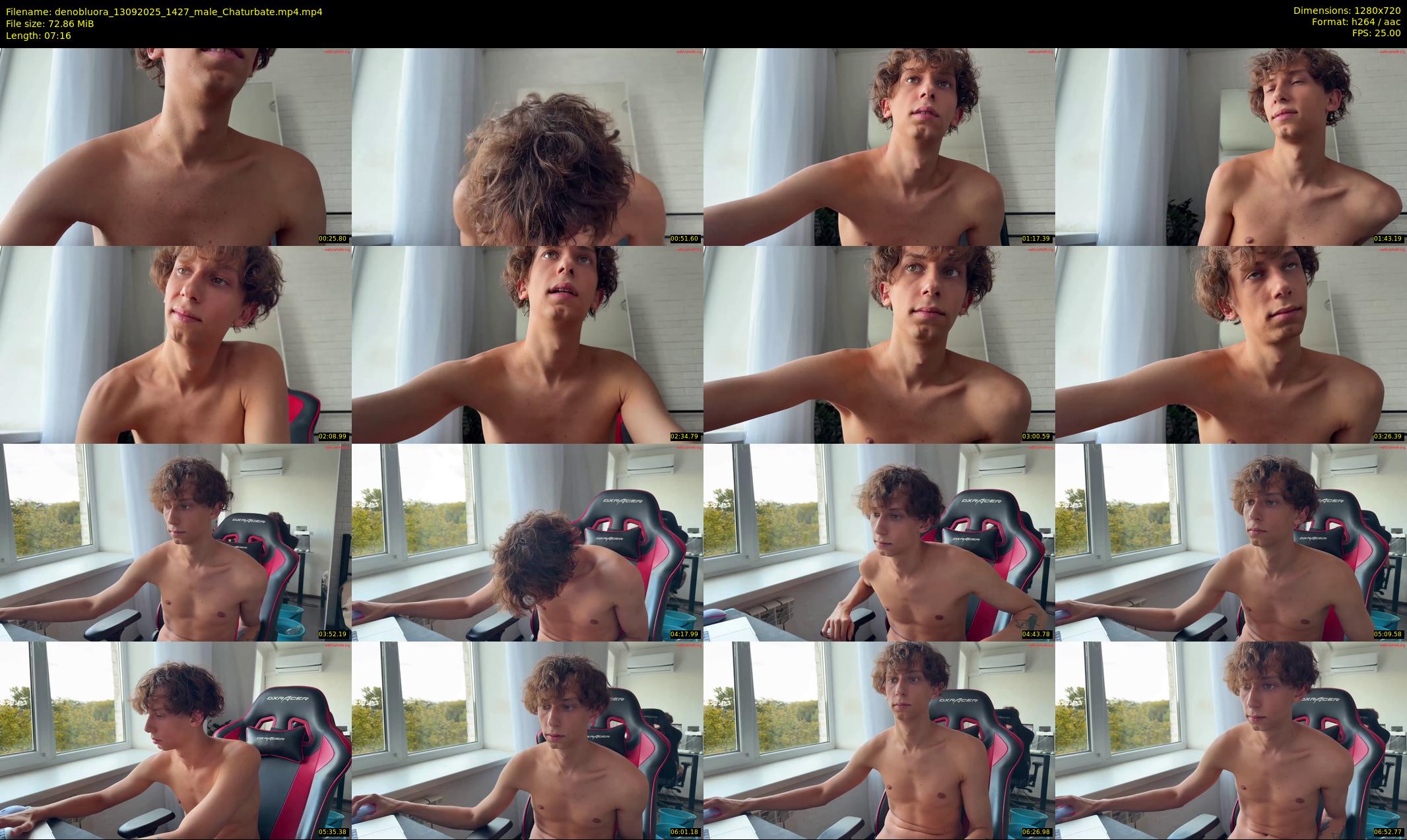 denobluora — 8 minute Chaturbate male cam show recording, 720p, Sep 13, 2025