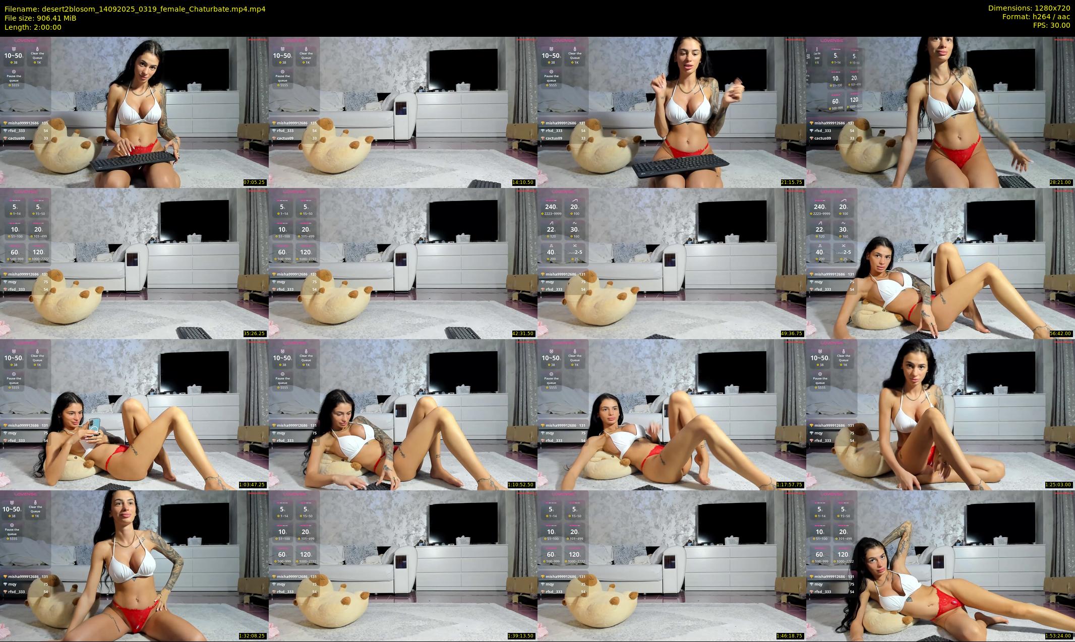 desert2blosom — 120 minute Chaturbate female cam show recording, 720p, Sep 14, 2025