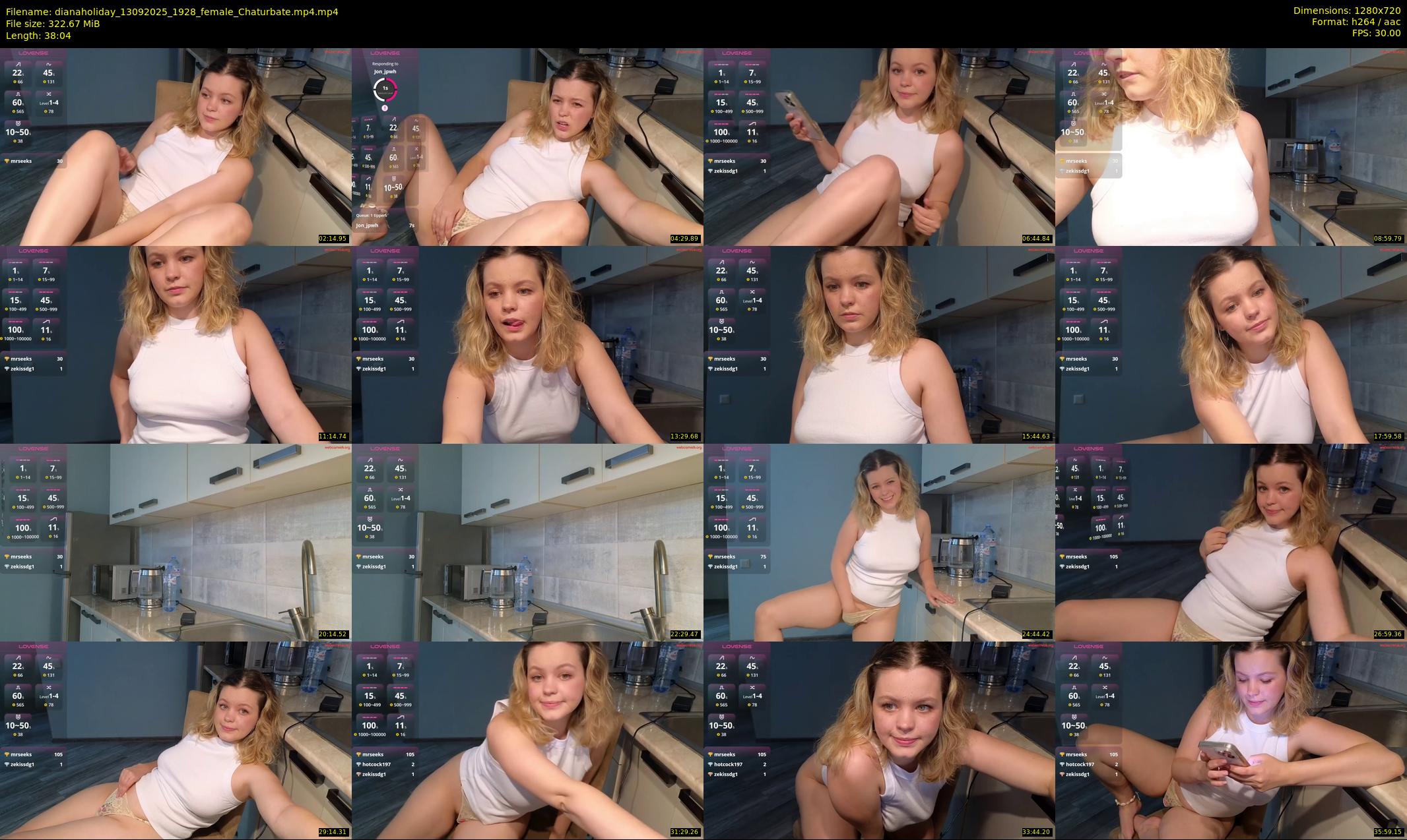dianaholiday — 39 minute Chaturbate female cam show recording, 720p, Sep 13, 2025