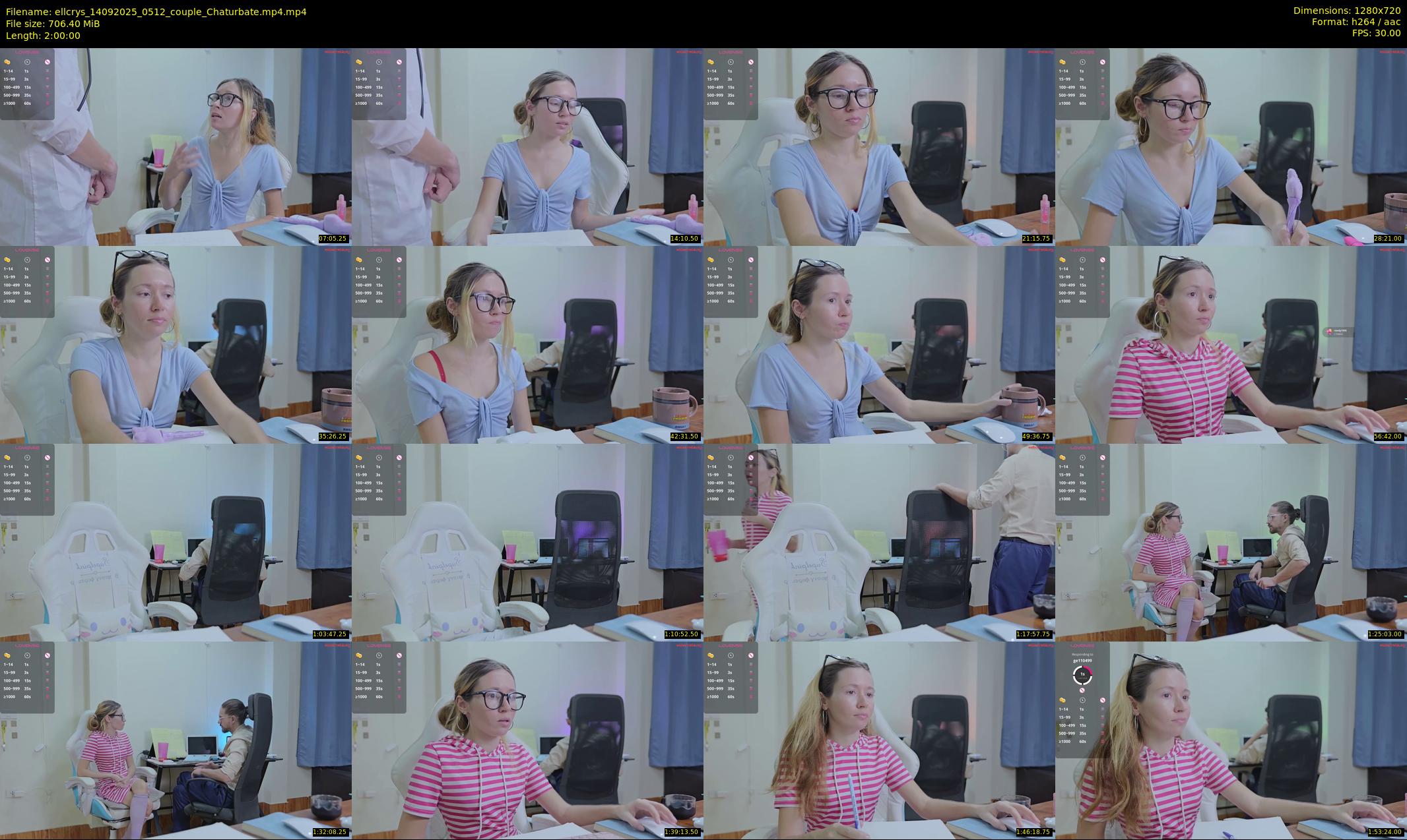 ellcrys — 120 minute Chaturbate couple cam show recording, 720p, Sep 14, 2025