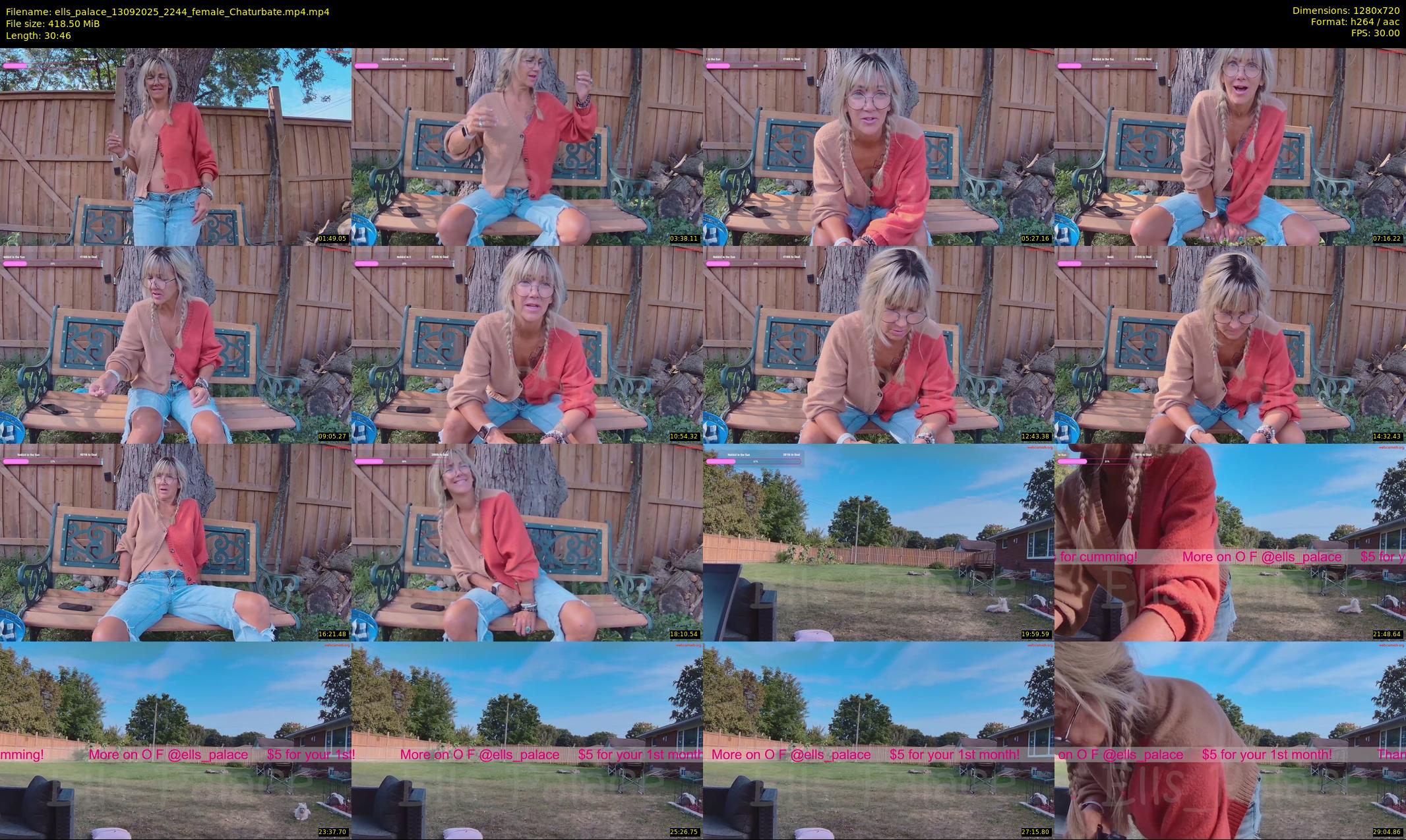 ells_palace — 31 minute Chaturbate female cam show recording, 720p, Sep 13, 2025