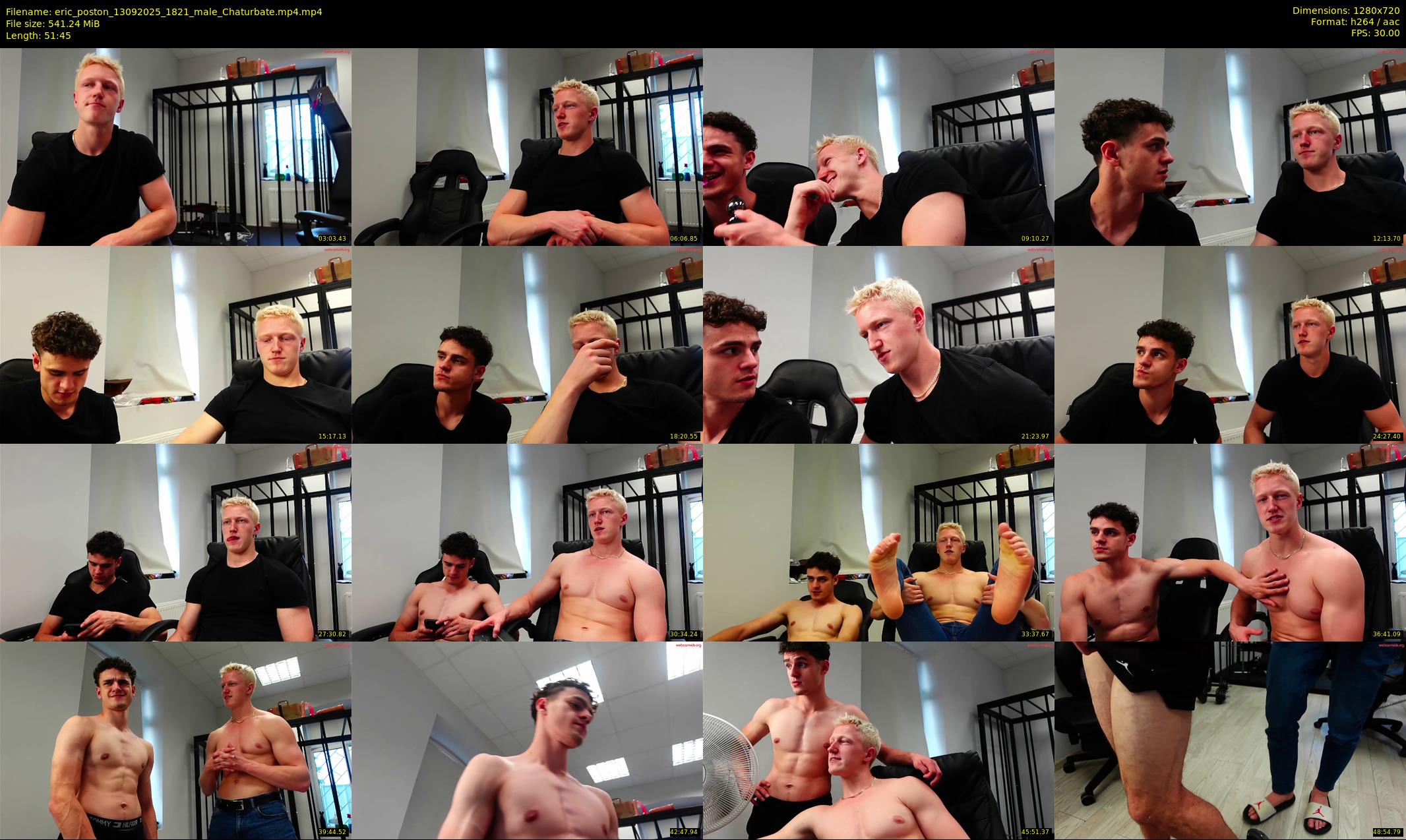 eric_poston — 52 minute Chaturbate male cam show recording, 720p, Sep 13, 2025