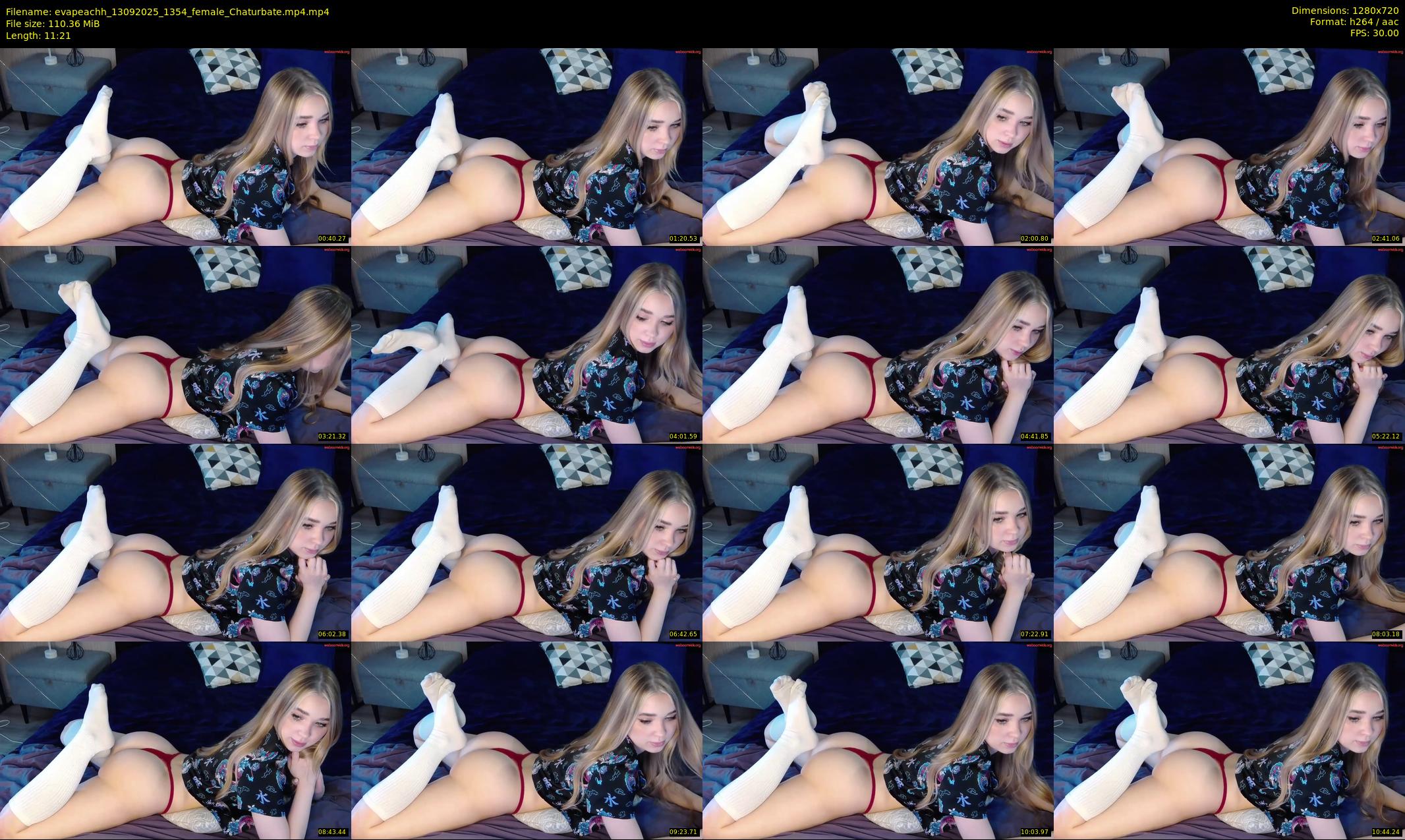 evapeachh — 12 minute Chaturbate female cam show recording, 720p, Sep 13, 2025