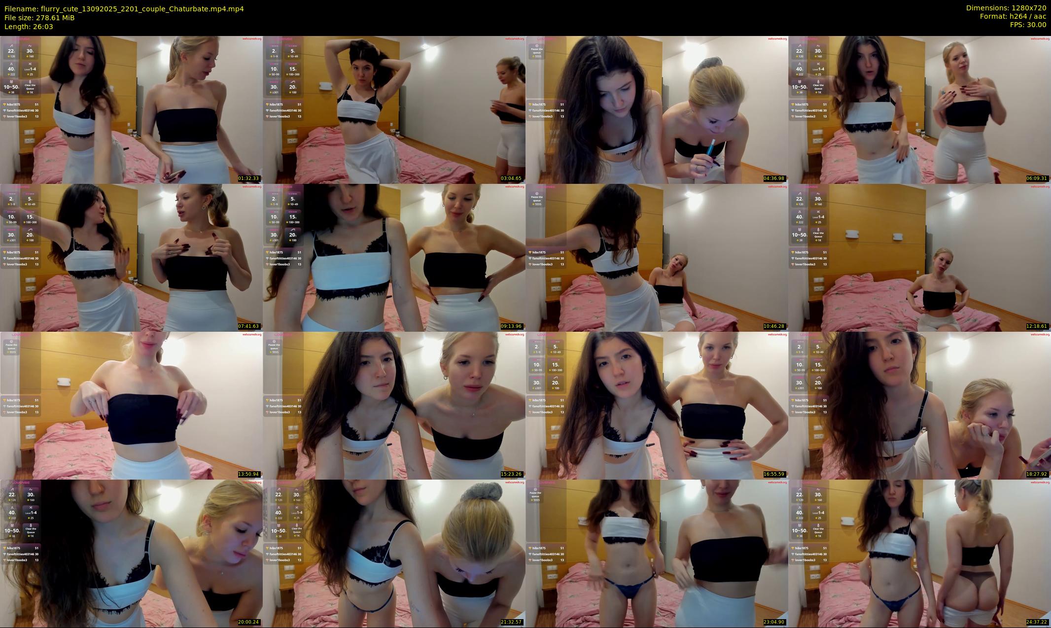 flurry_cute — 27 minute Chaturbate couple cam show recording, 720p, Sep 13, 2025