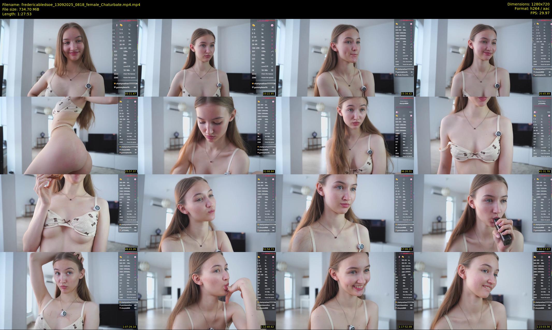 fredericabledsoe — 88 minute Chaturbate female cam show recording, 720p, Sep 13, 2025