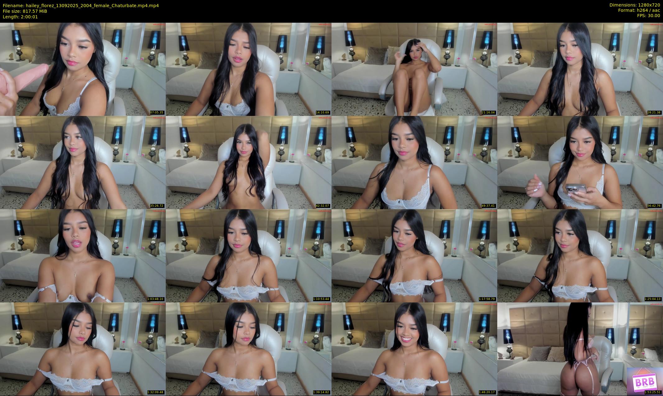 hailey_florez — 121 minute Chaturbate female cam show recording, 720p, Sep 13, 2025
