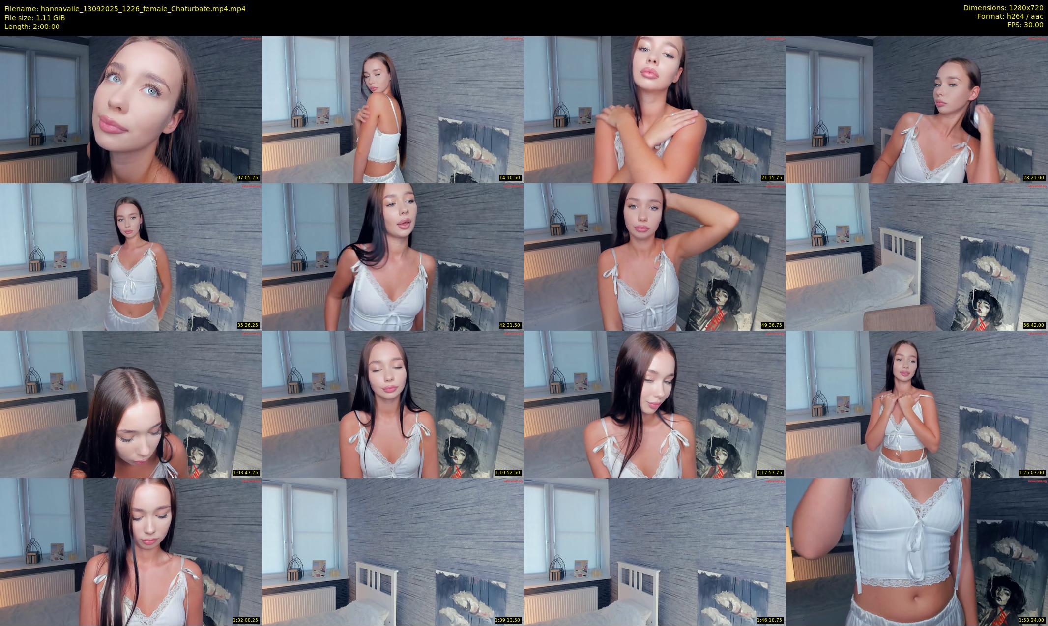 hannavaile — 120 minute Chaturbate female cam show recording, 720p, Sep 13, 2025