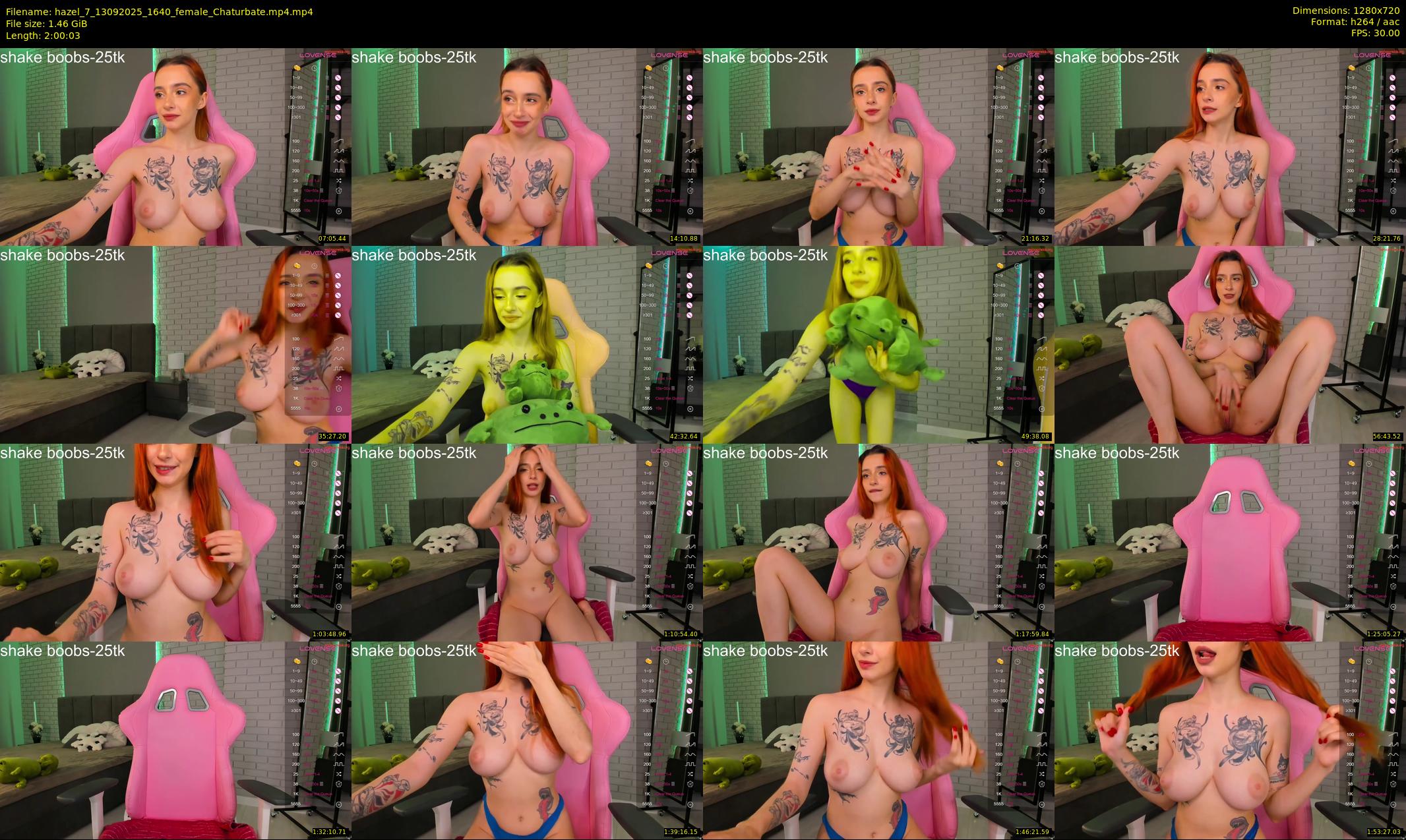hazel_7 — 121 minute Chaturbate female cam show recording, 720p, Sep 13, 2025