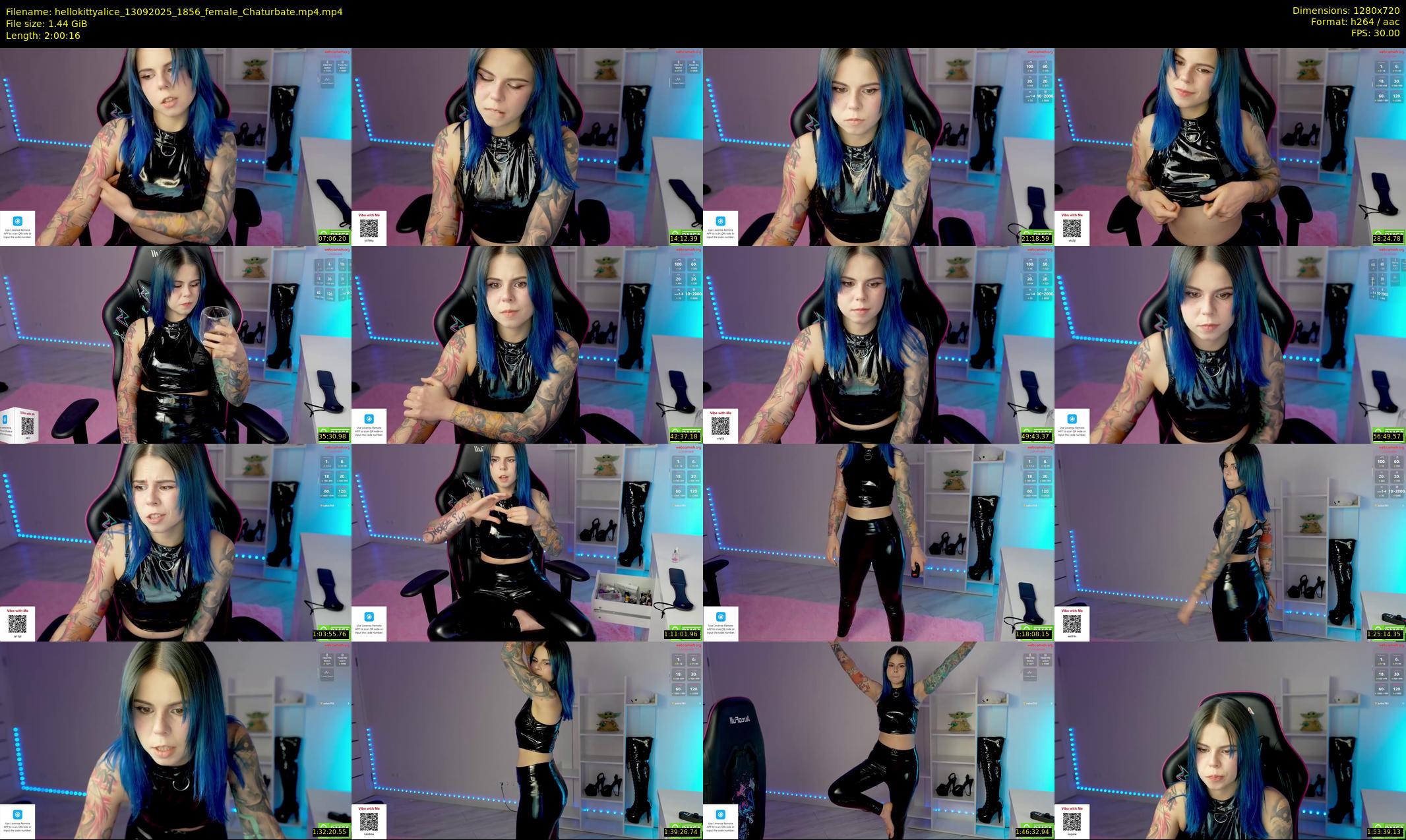 hellokittyalice — 121 minute Chaturbate female cam show recording, 720p, Sep 13, 2025
