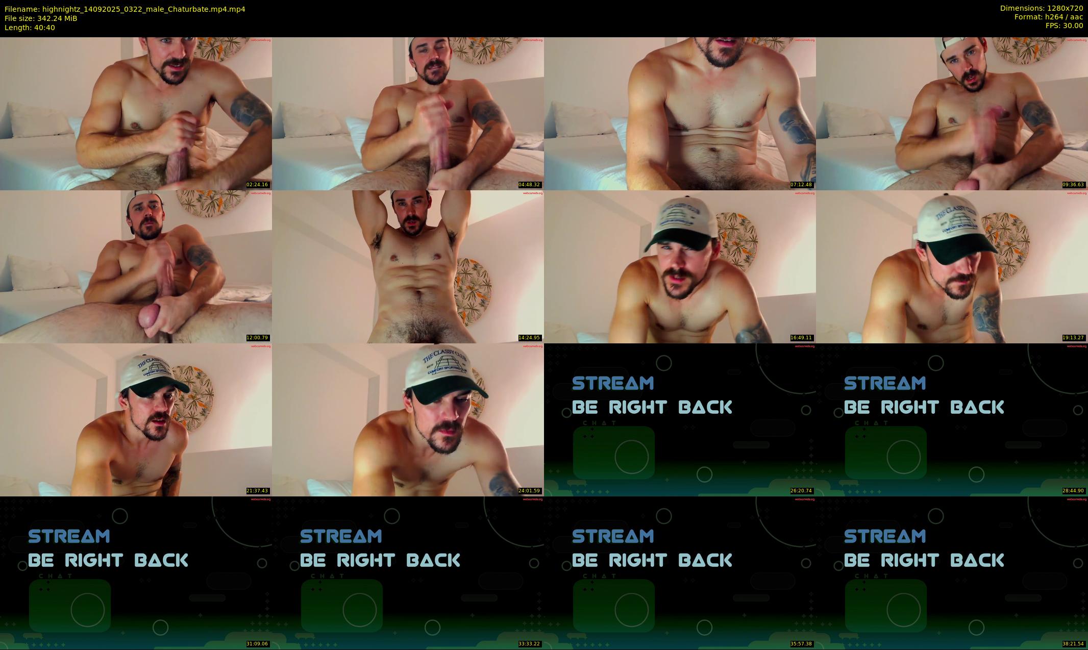 highnightz — 41 minute Chaturbate male cam show recording, 720p, Sep 14, 2025