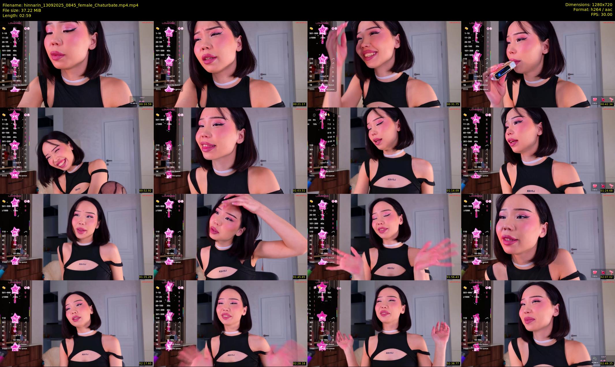 hinnarin — 3 minute Chaturbate female cam show recording, 720p, Sep 13, 2025