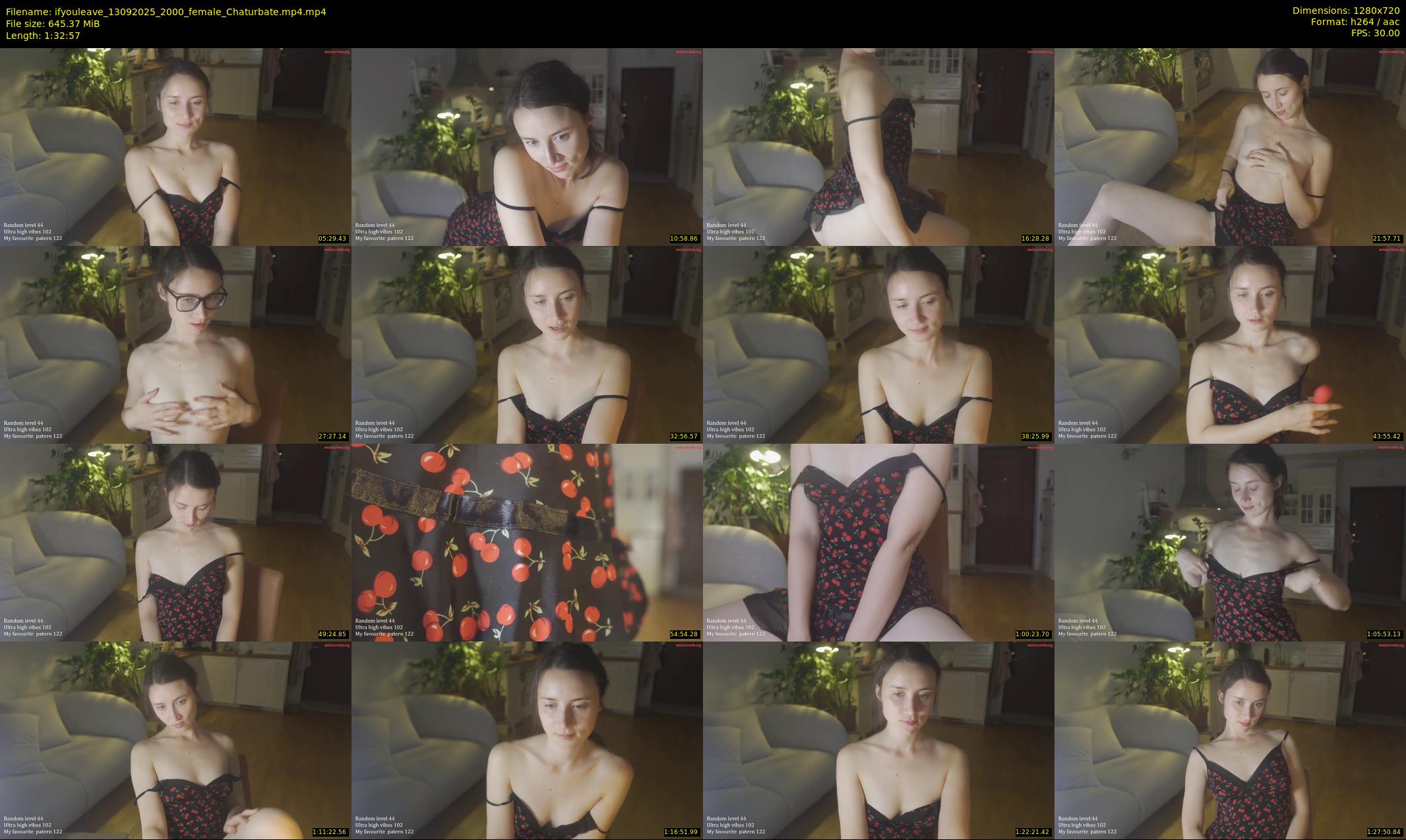 ifyouleave — 93 minute Chaturbate female cam show recording, 720p, Sep 13, 2025