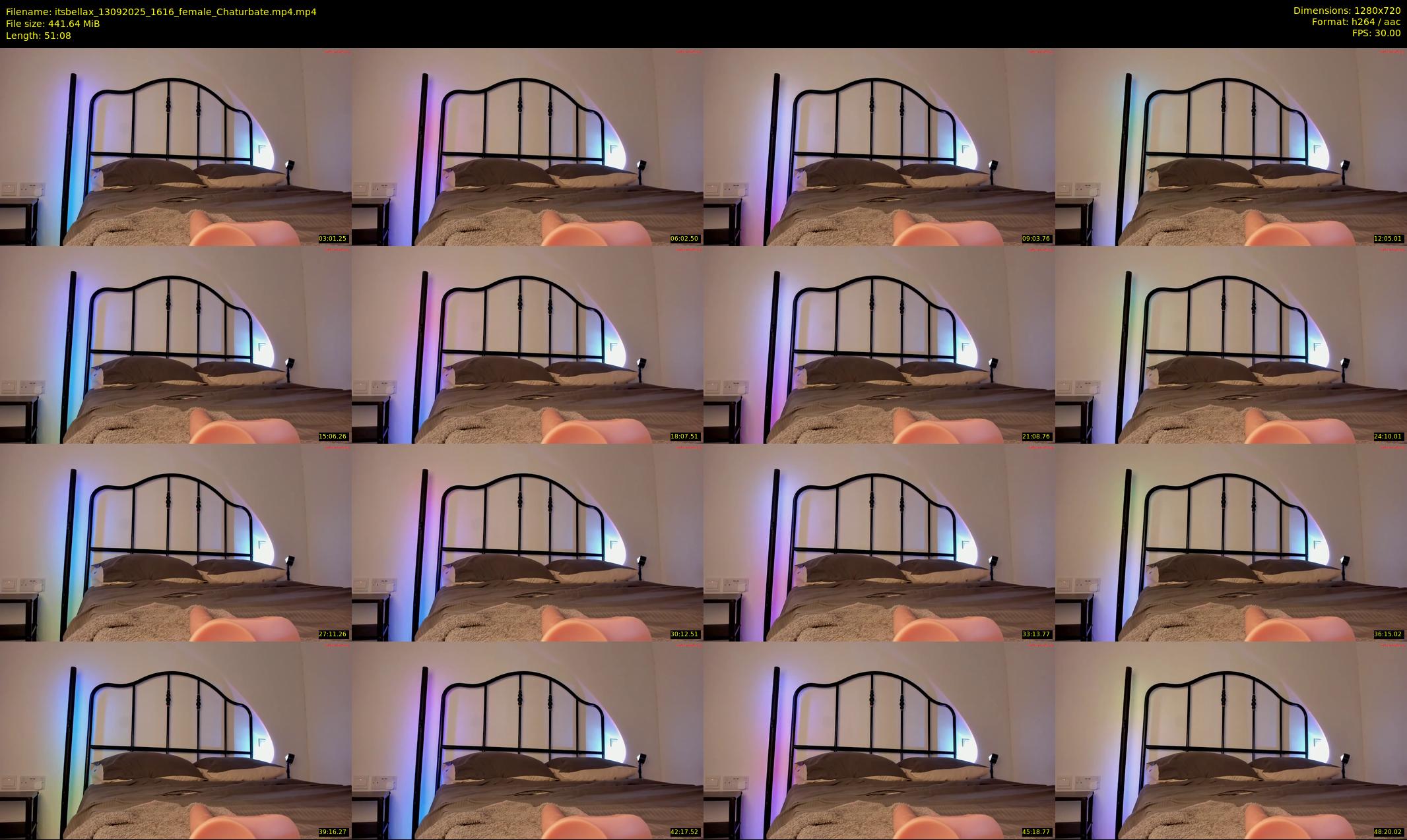 itsbellax — 52 minute Chaturbate female cam show recording, 720p, Sep 13, 2025