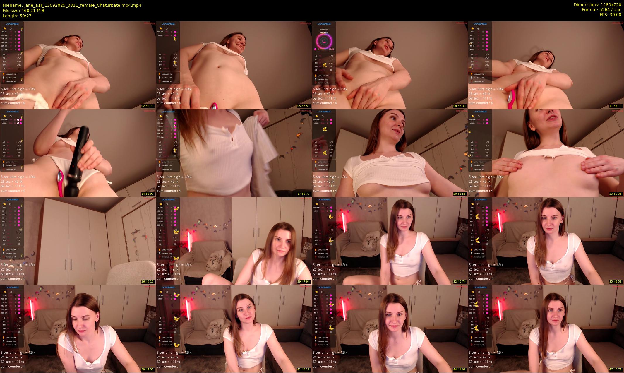 jane_a1r — 51 minute Chaturbate female cam show recording, 720p, Sep 13, 2025