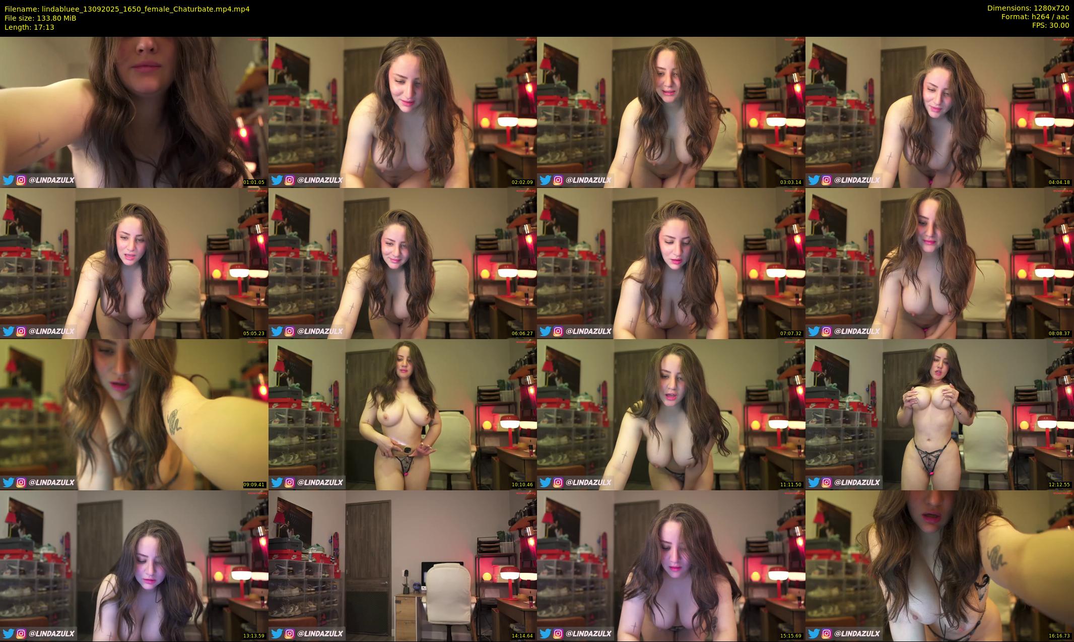 lindabluee — 18 minute Chaturbate female cam show recording, 720p, Sep 13, 2025