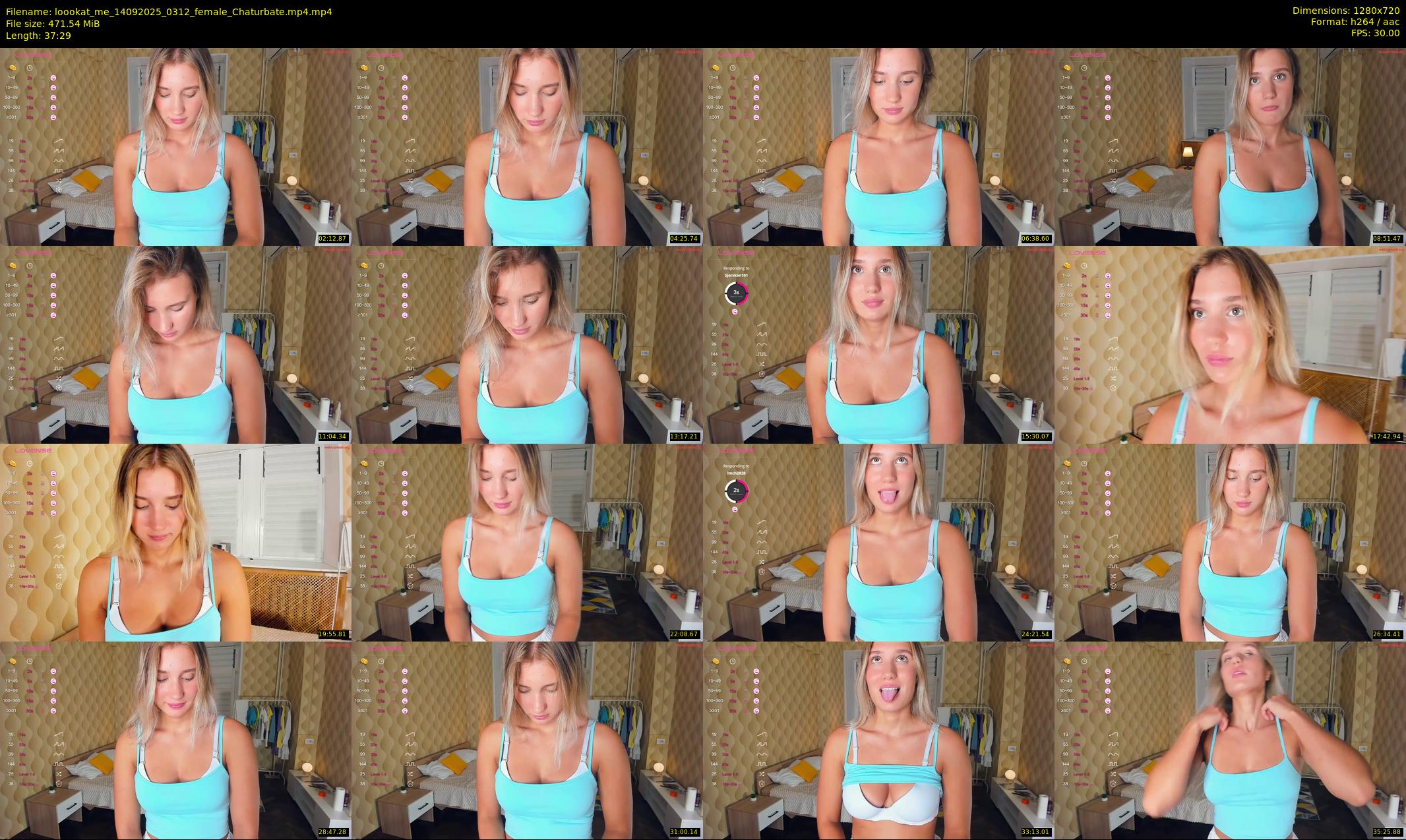 loookat_me — 38 minute Chaturbate female cam show recording, 720p, Sep 14, 2025
