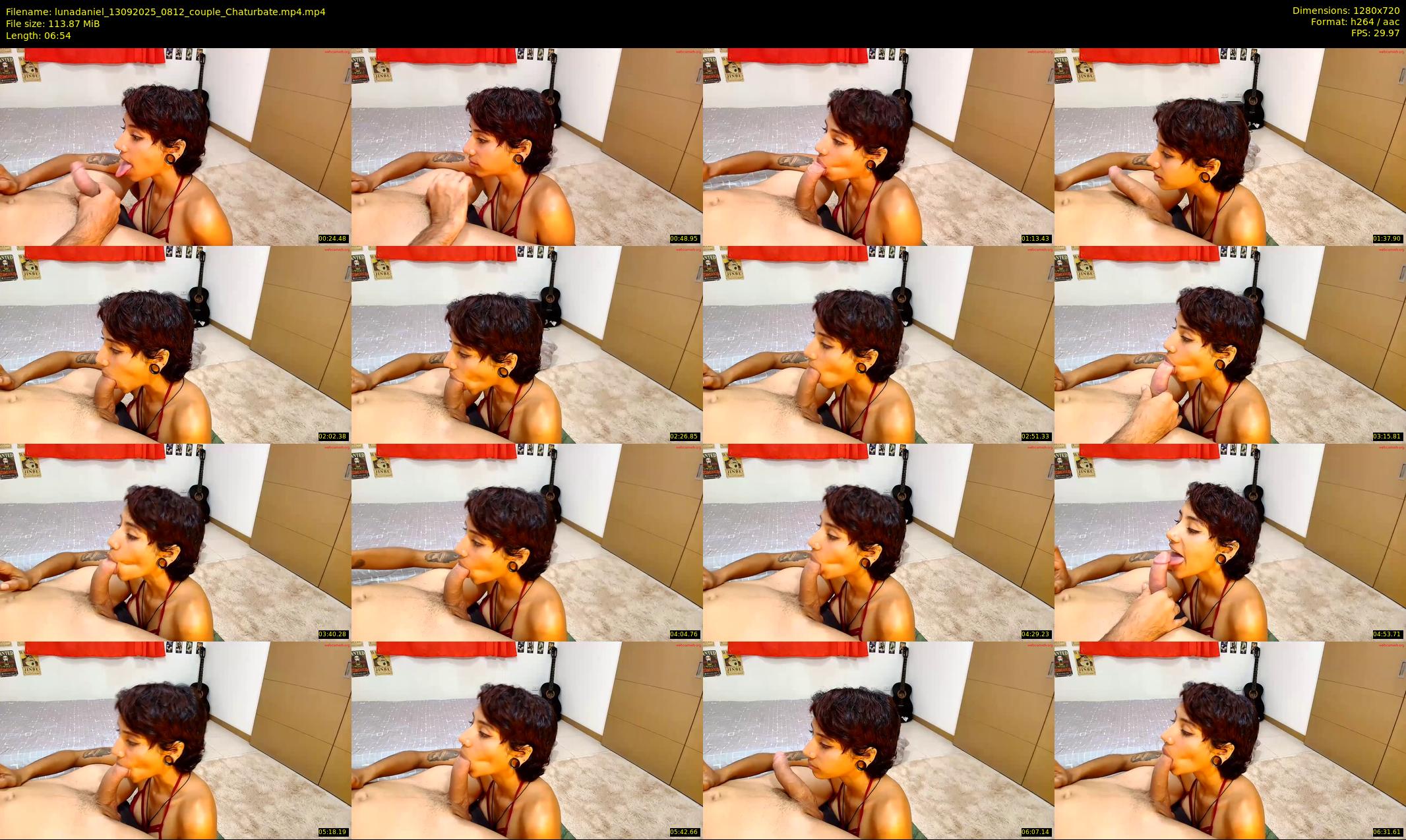 lunadaniel — 7 minute Chaturbate couple cam show recording, 720p, Sep 13, 2025