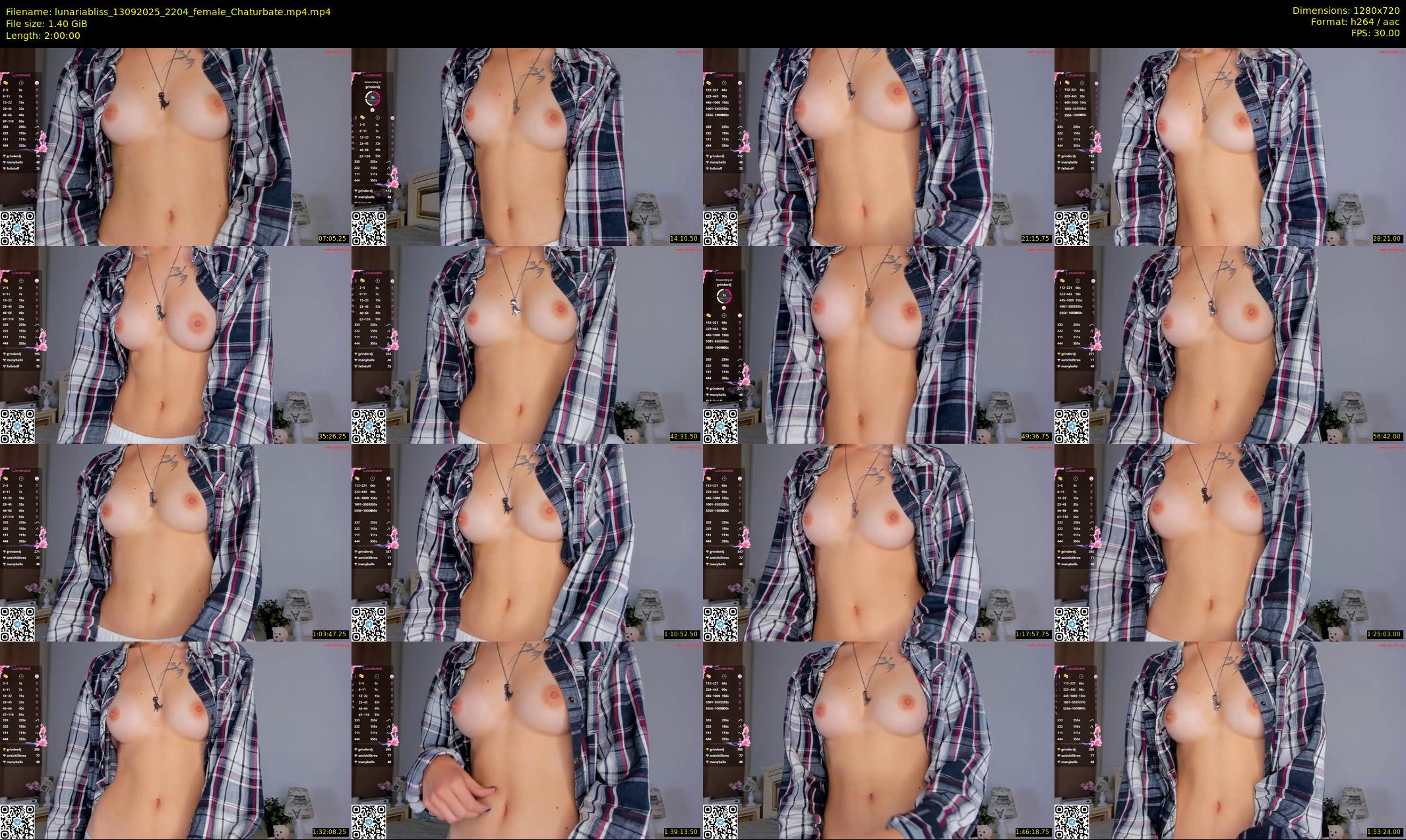 lunariabliss — 120 minute Chaturbate female cam show recording, 720p, Sep 13, 2025
