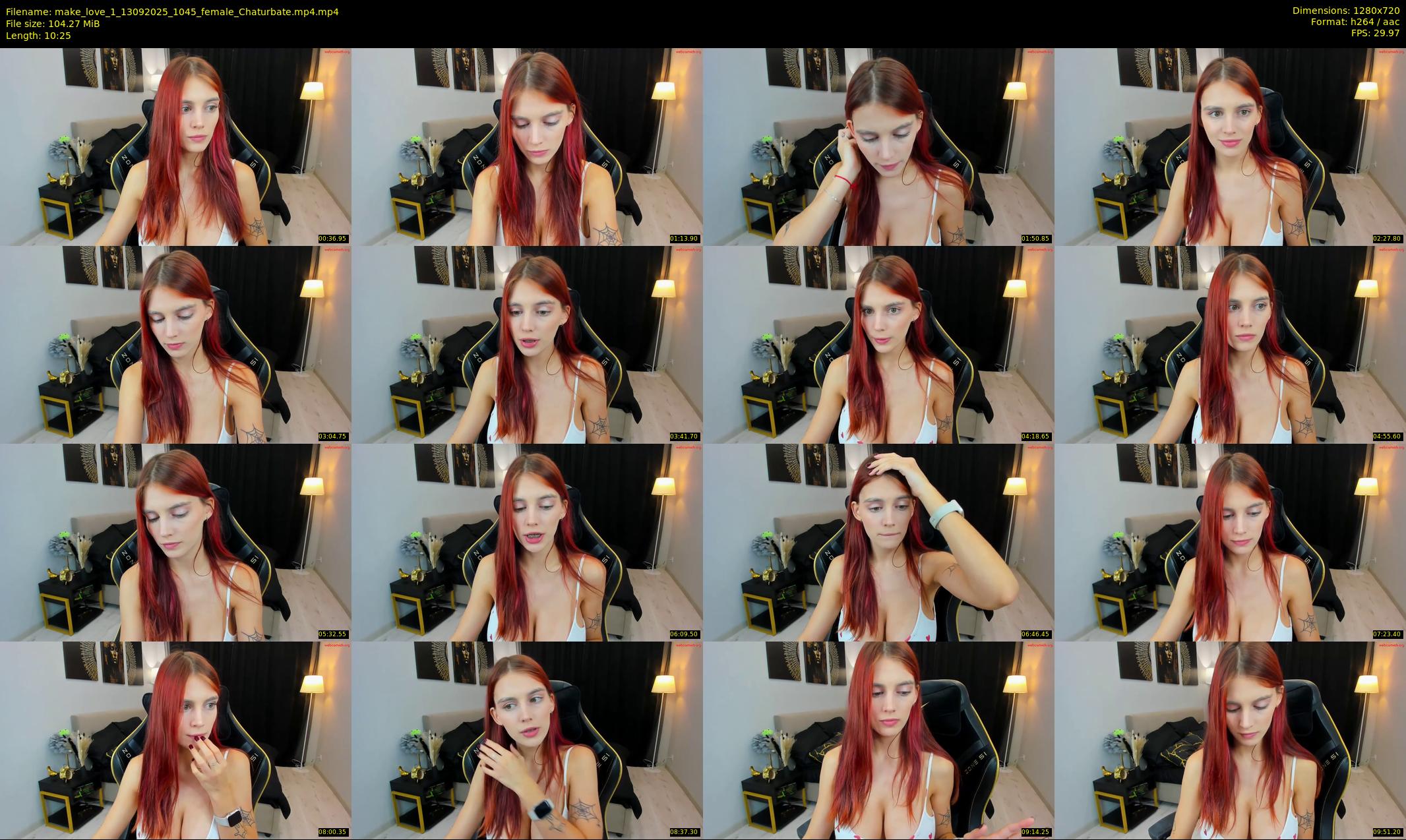 make_love_1 — 11 minute Chaturbate female cam show recording, 720p, Sep 13, 2025
