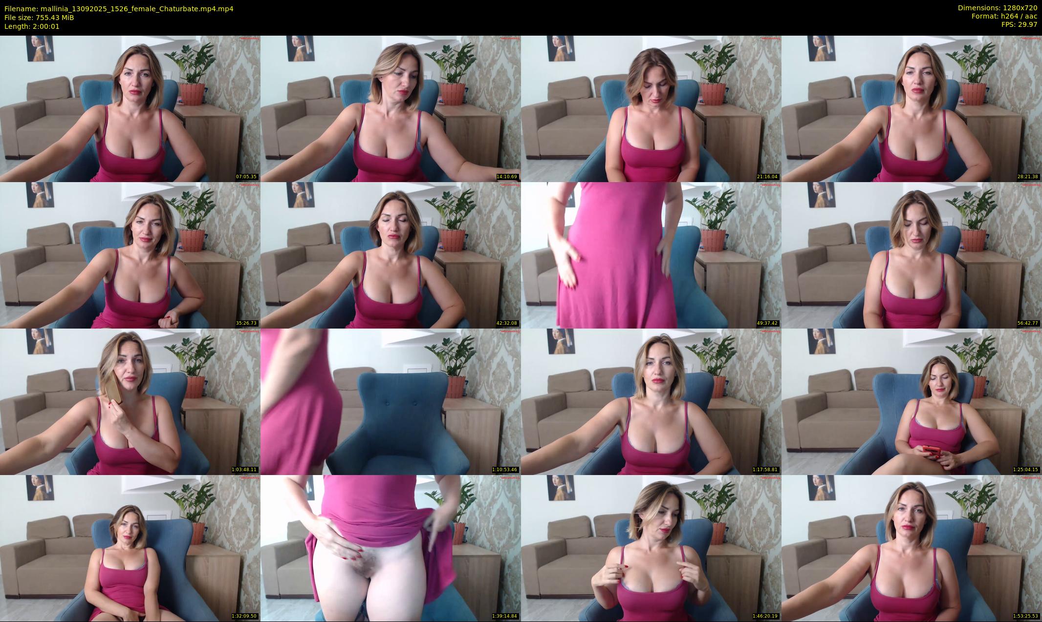 mallinia — 121 minute Chaturbate female cam show recording, 720p, Sep 13, 2025