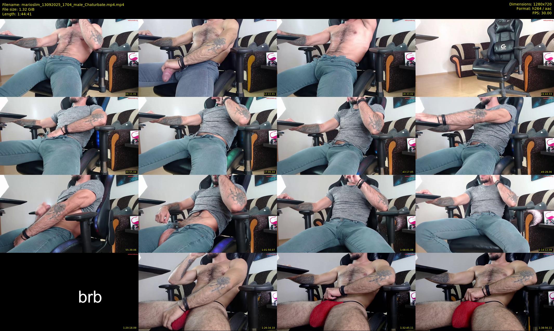 marioslim — 105 minute Chaturbate male cam show recording, 720p, Sep 13, 2025