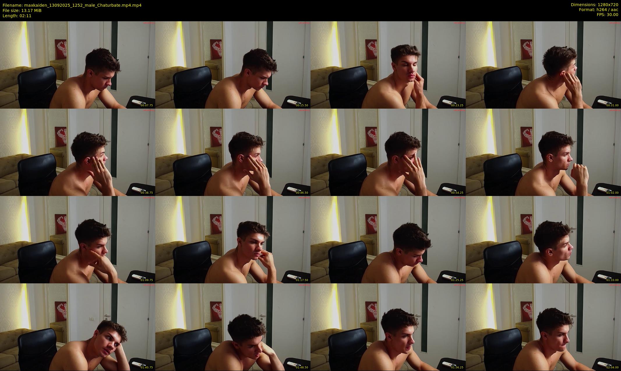 maxkaiden — 3 minute Chaturbate male cam show recording, 720p, Sep 13, 2025