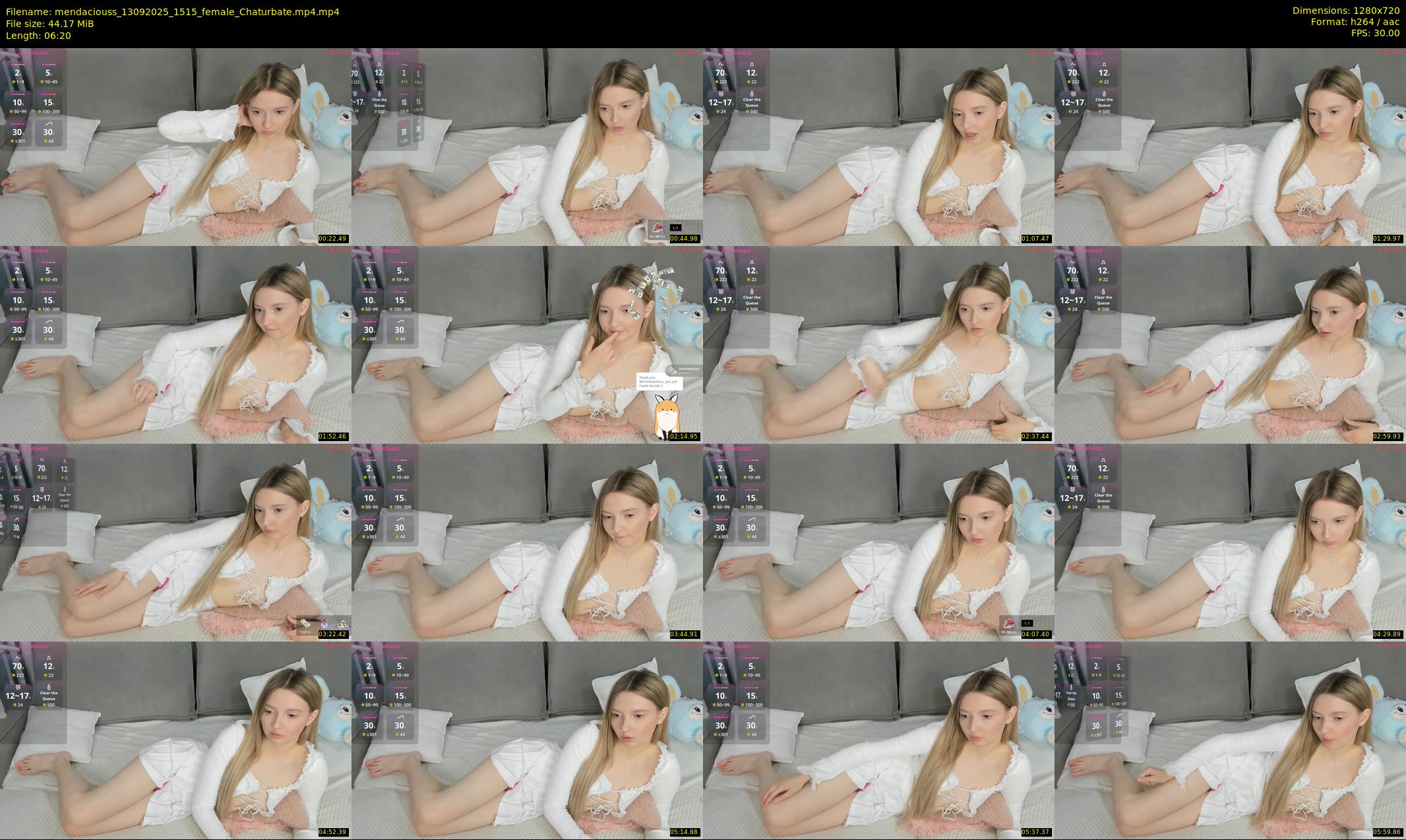 mendaciouss — 7 minute Chaturbate female cam show recording, 720p, Sep 13, 2025