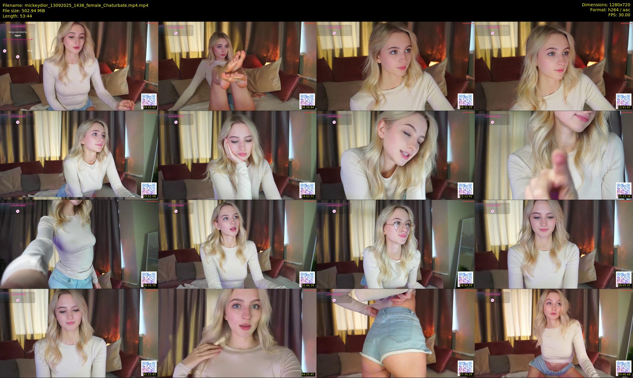 mickeydior — 54 minute Chaturbate female cam show recording, 720p, Sep 13, 2025