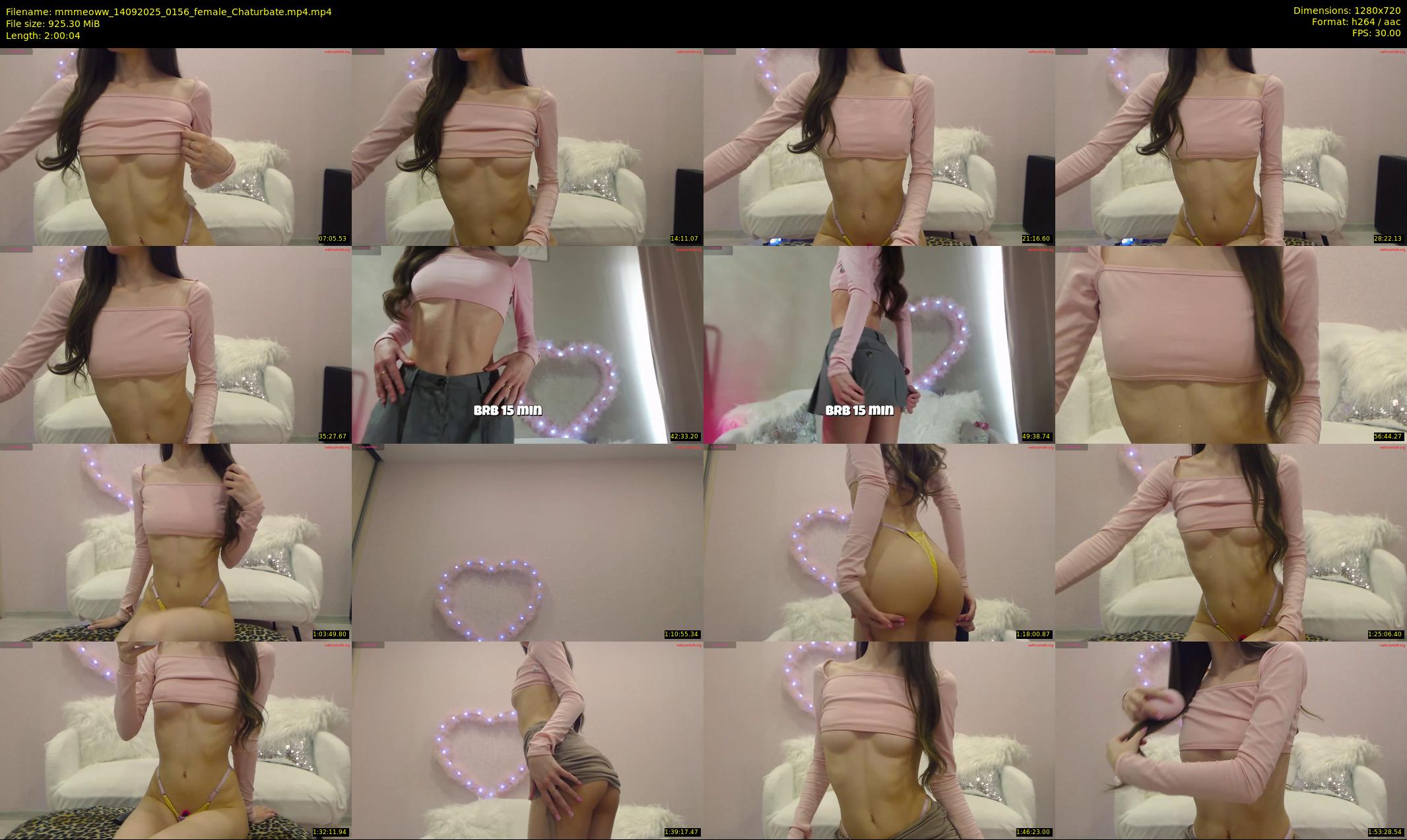 mmmeoww — 121 minute Chaturbate female cam show recording, 720p, Sep 14, 2025