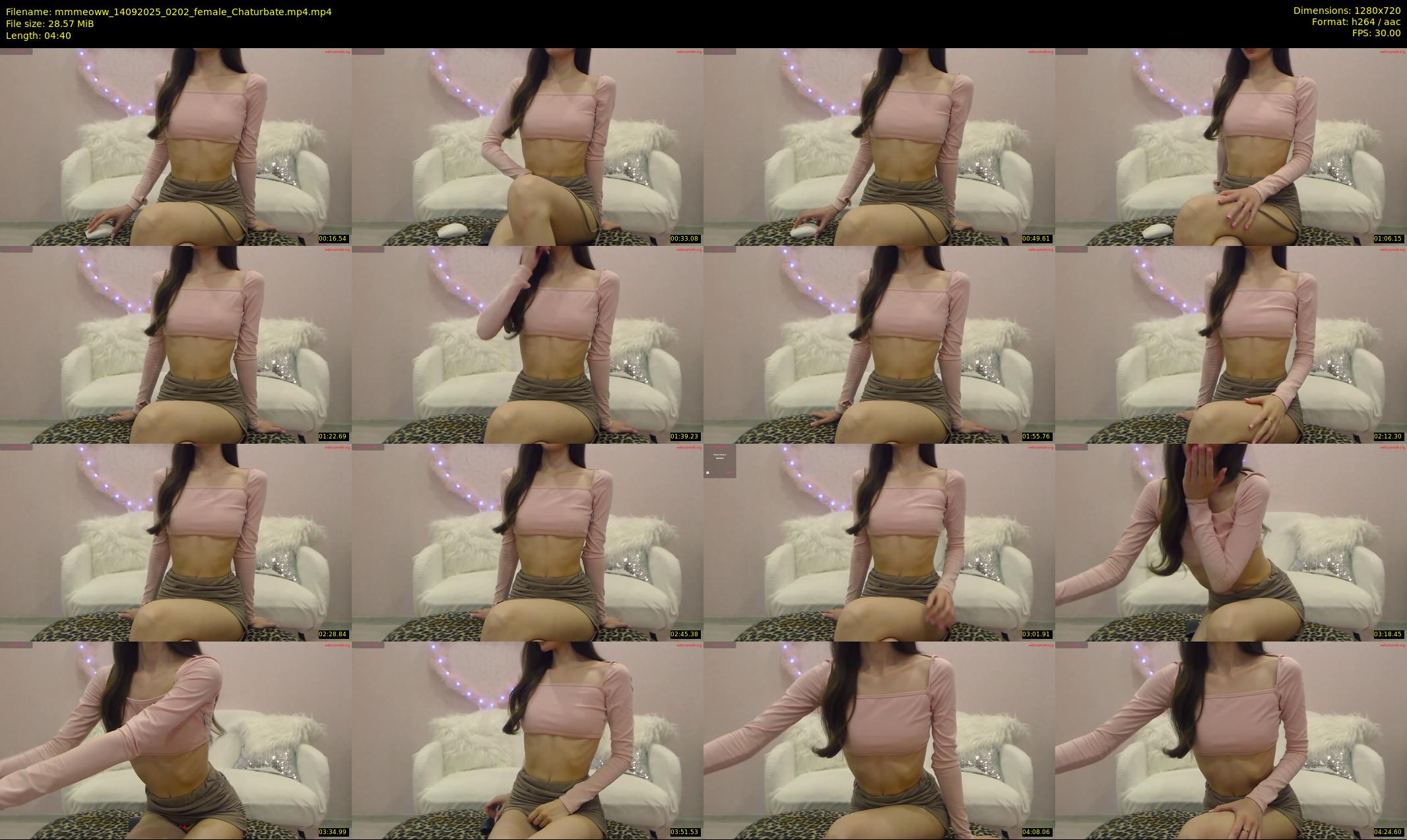 mmmeoww — 5 minute Chaturbate female cam show recording, 720p, Sep 14, 2025