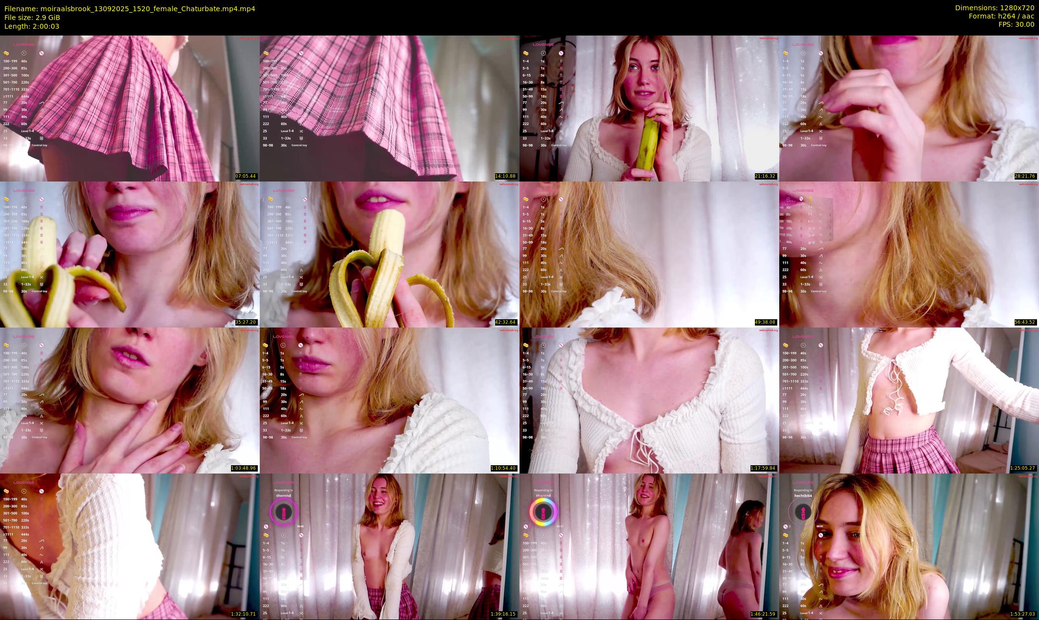 moiraalsbrook — 121 minute Chaturbate female cam show recording, 720p, Sep 13, 2025