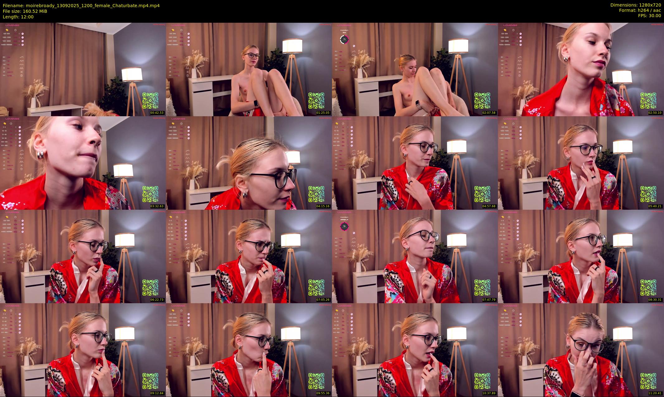 moirebroady — 12 minute Chaturbate female cam show recording, 720p, Sep 13, 2025