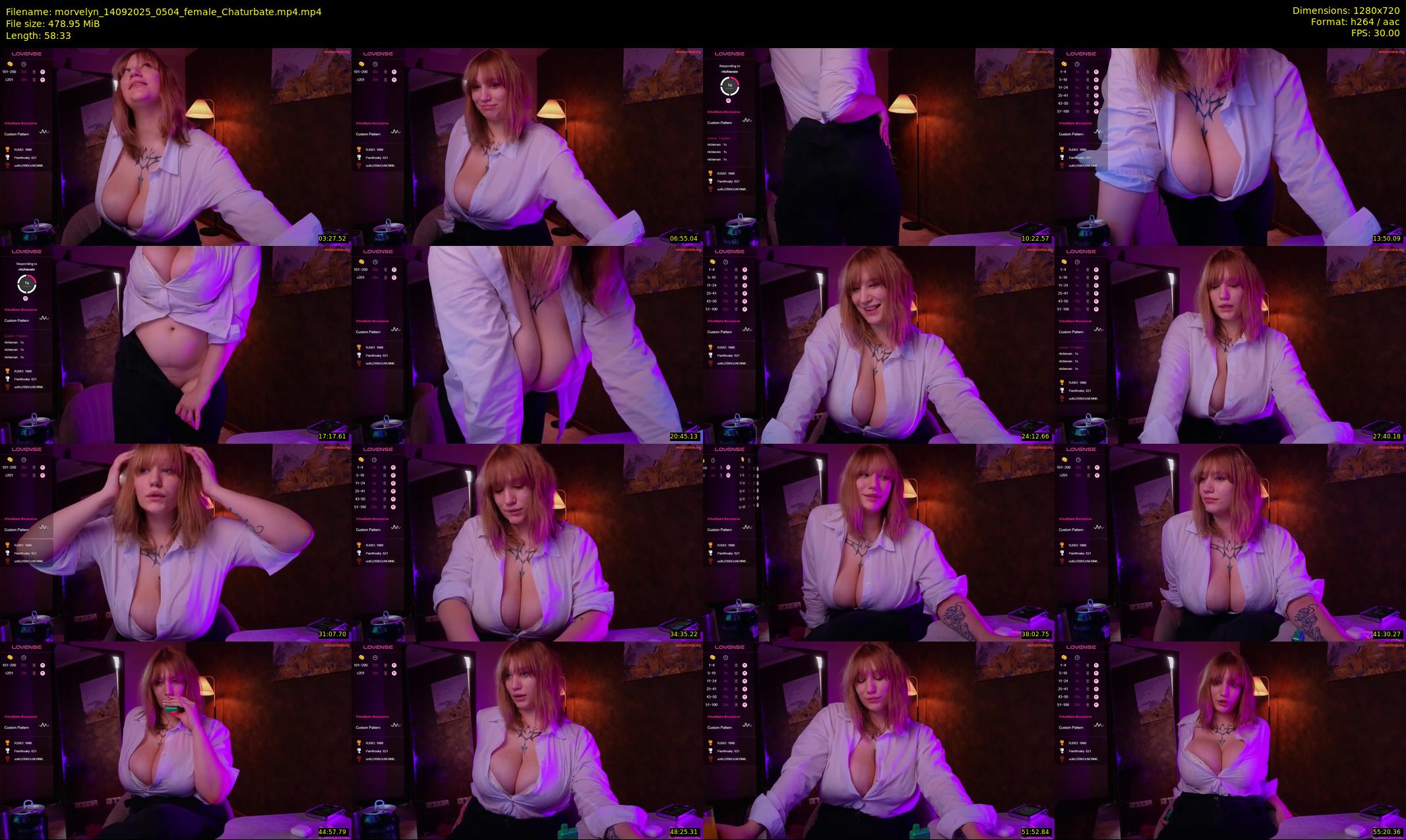 morvelyn — 59 minute Chaturbate female cam show recording, 720p, Sep 14, 2025