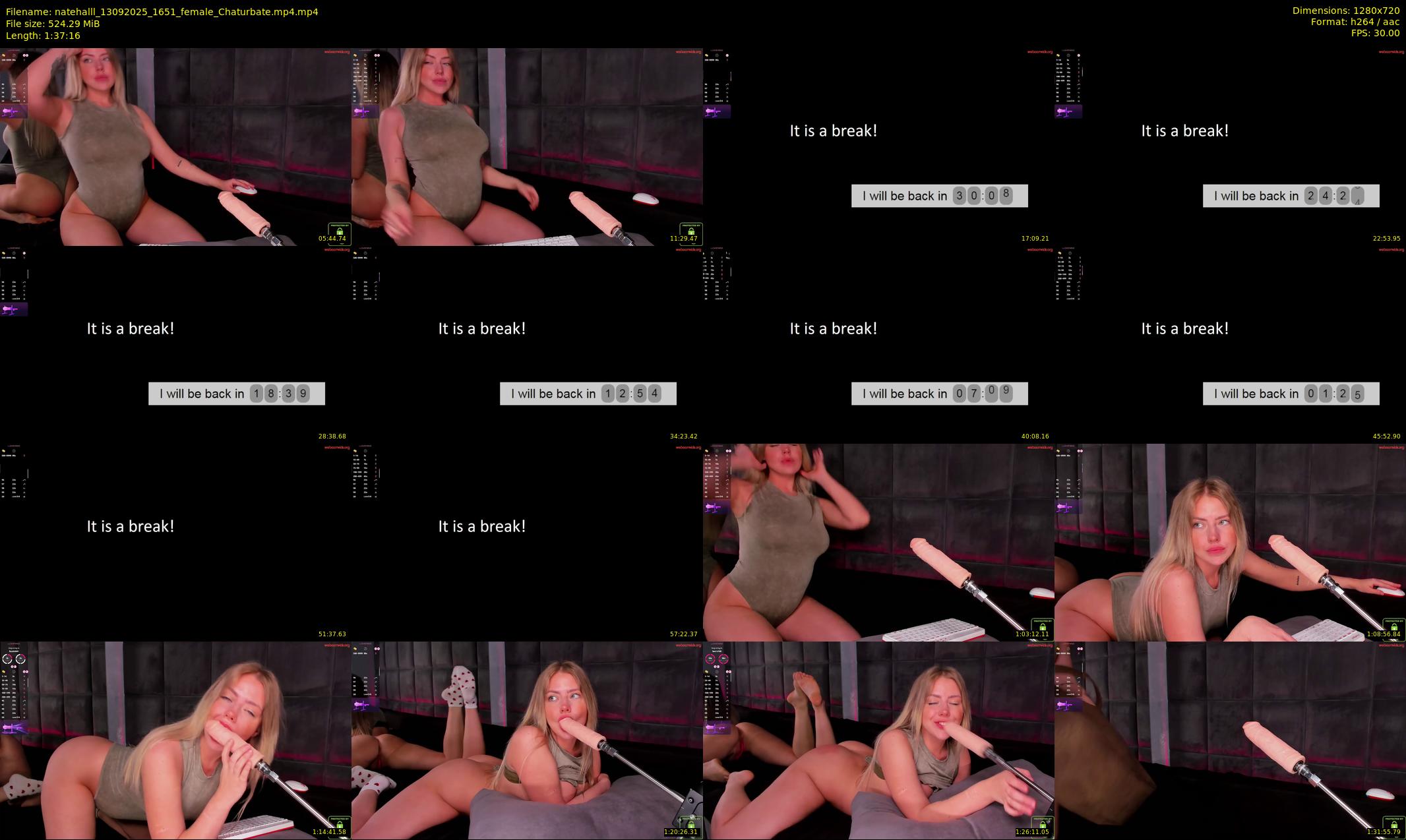 natehalll — 98 minute Chaturbate female cam show recording, 720p, Sep 13, 2025