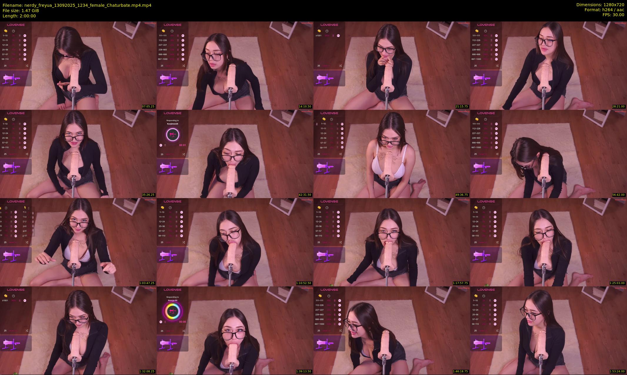 nerdy_freyua — 120 minute Chaturbate female cam show recording, 720p, Sep 13, 2025