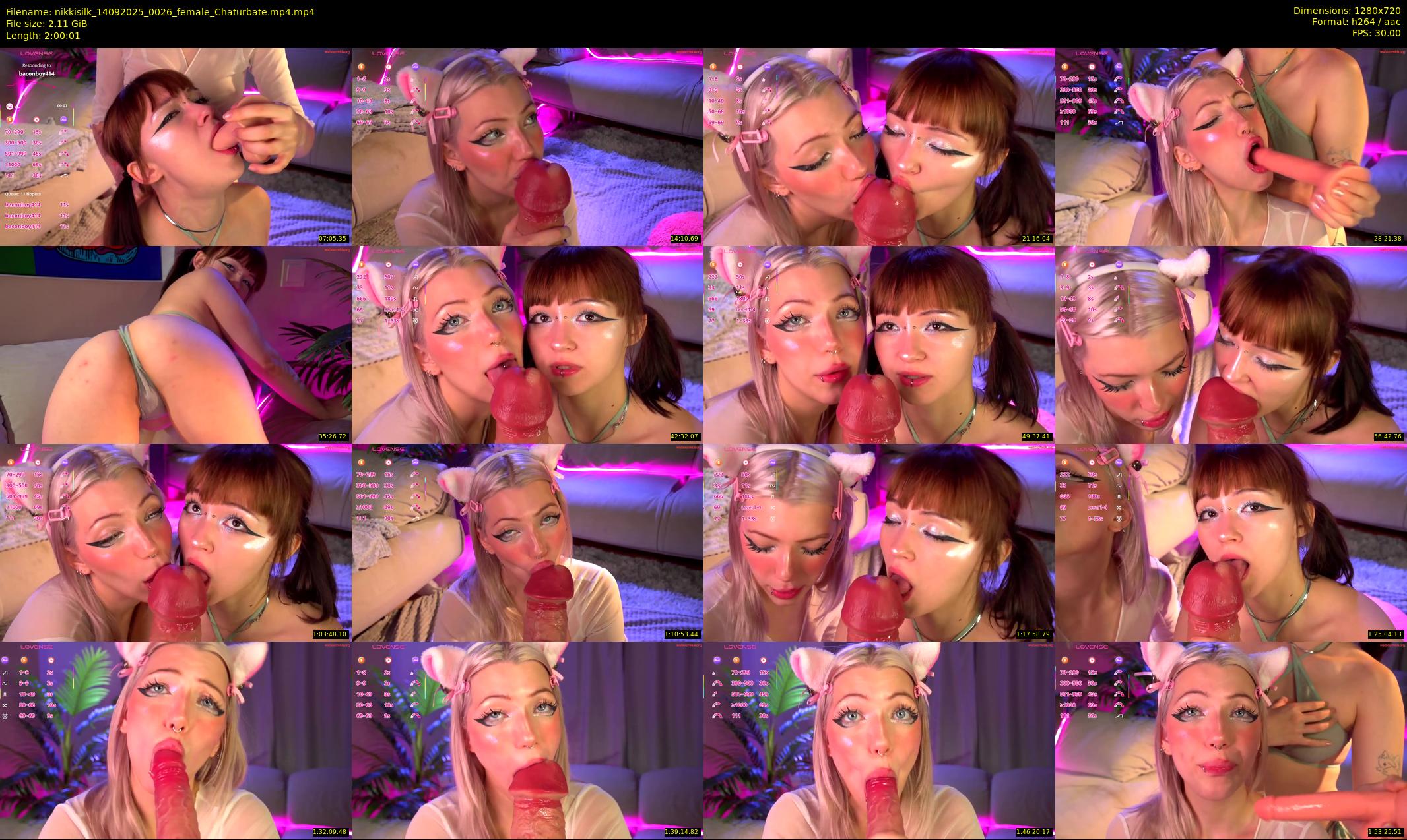 nikkisilk — 121 minute Chaturbate female cam show recording, 720p, Sep 14, 2025