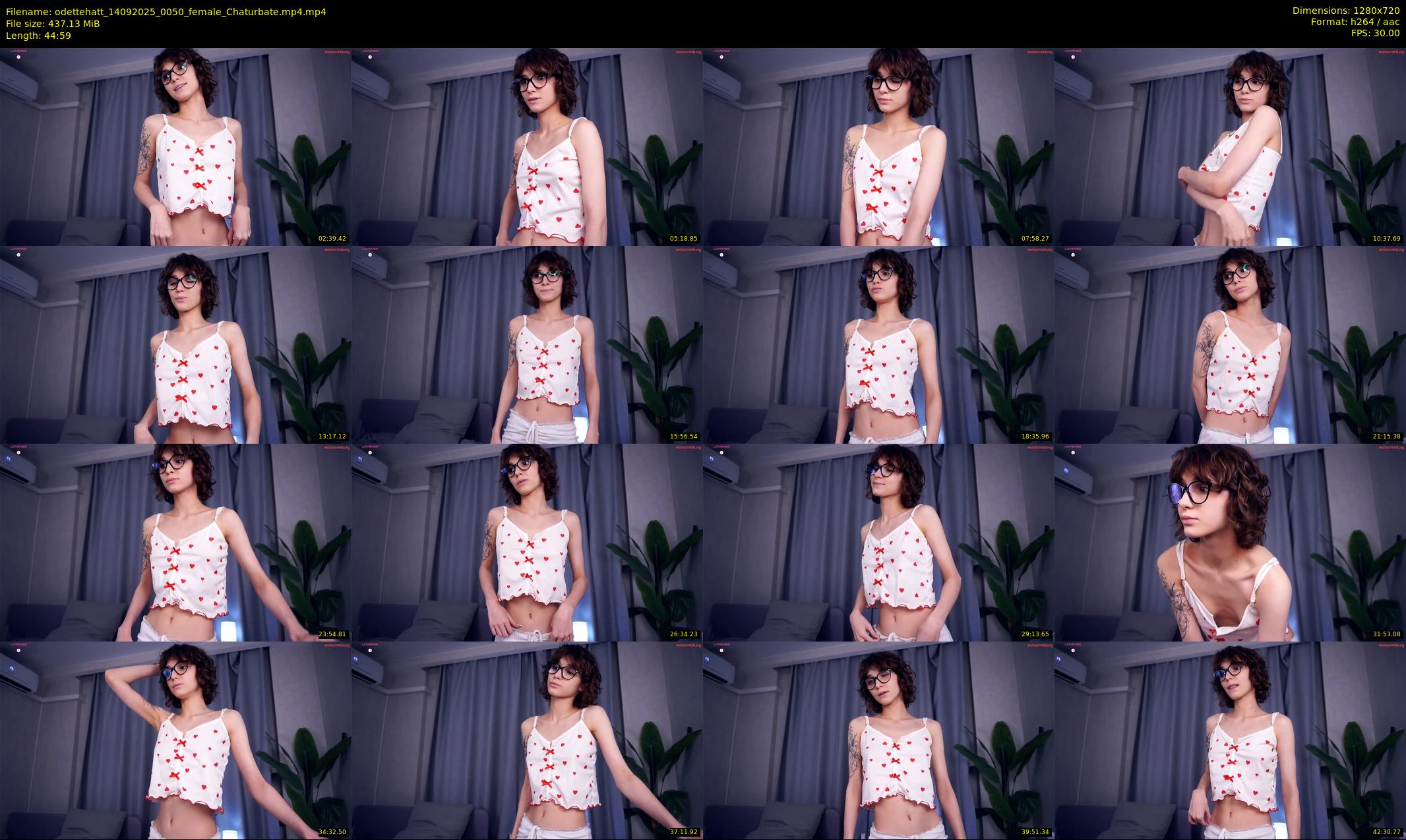 odettehatt — 45 minute Chaturbate female cam show recording, 720p, Sep 14, 2025