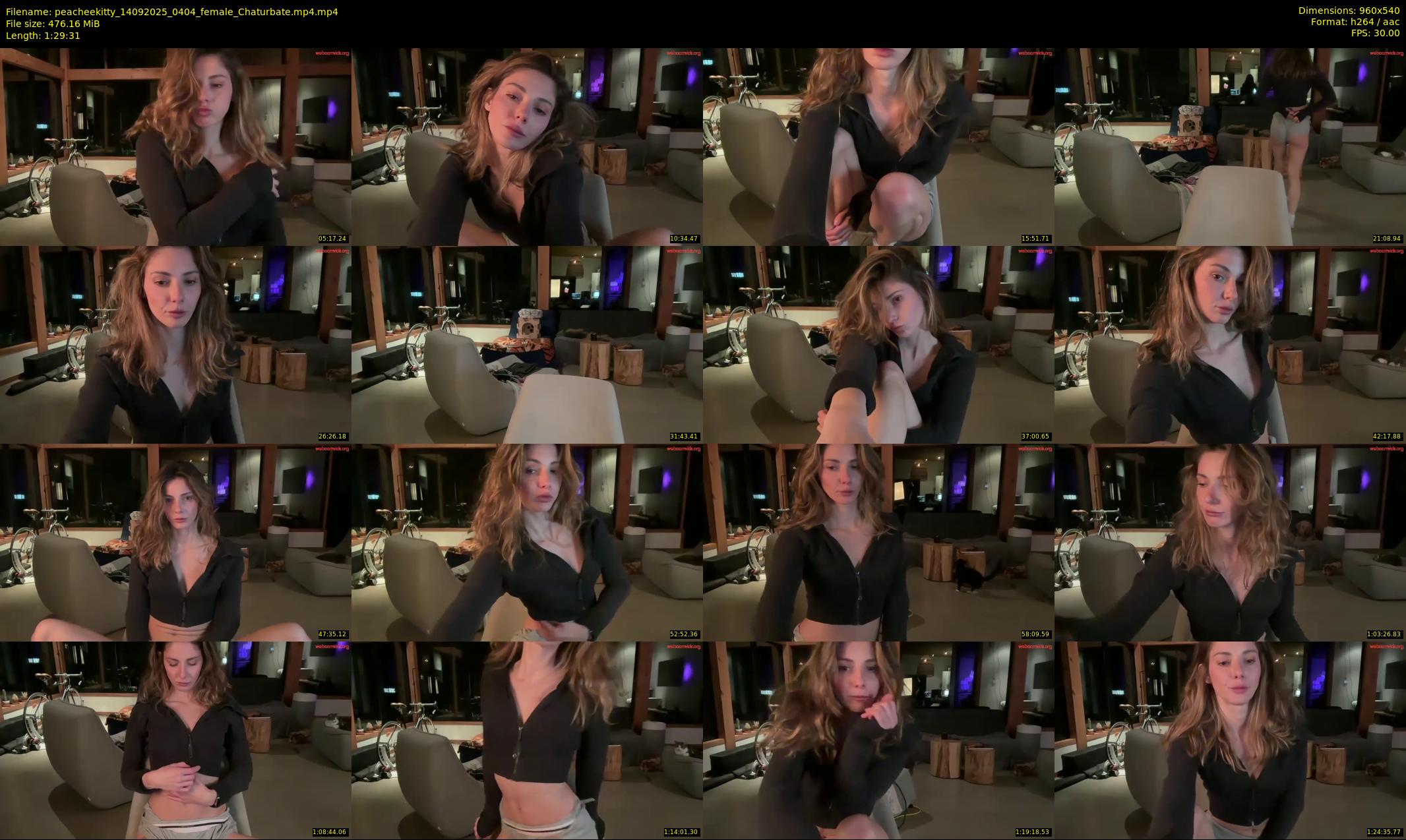 peacheekitty — 90 minute Chaturbate female cam show recording, 480p, Sep 14, 2025