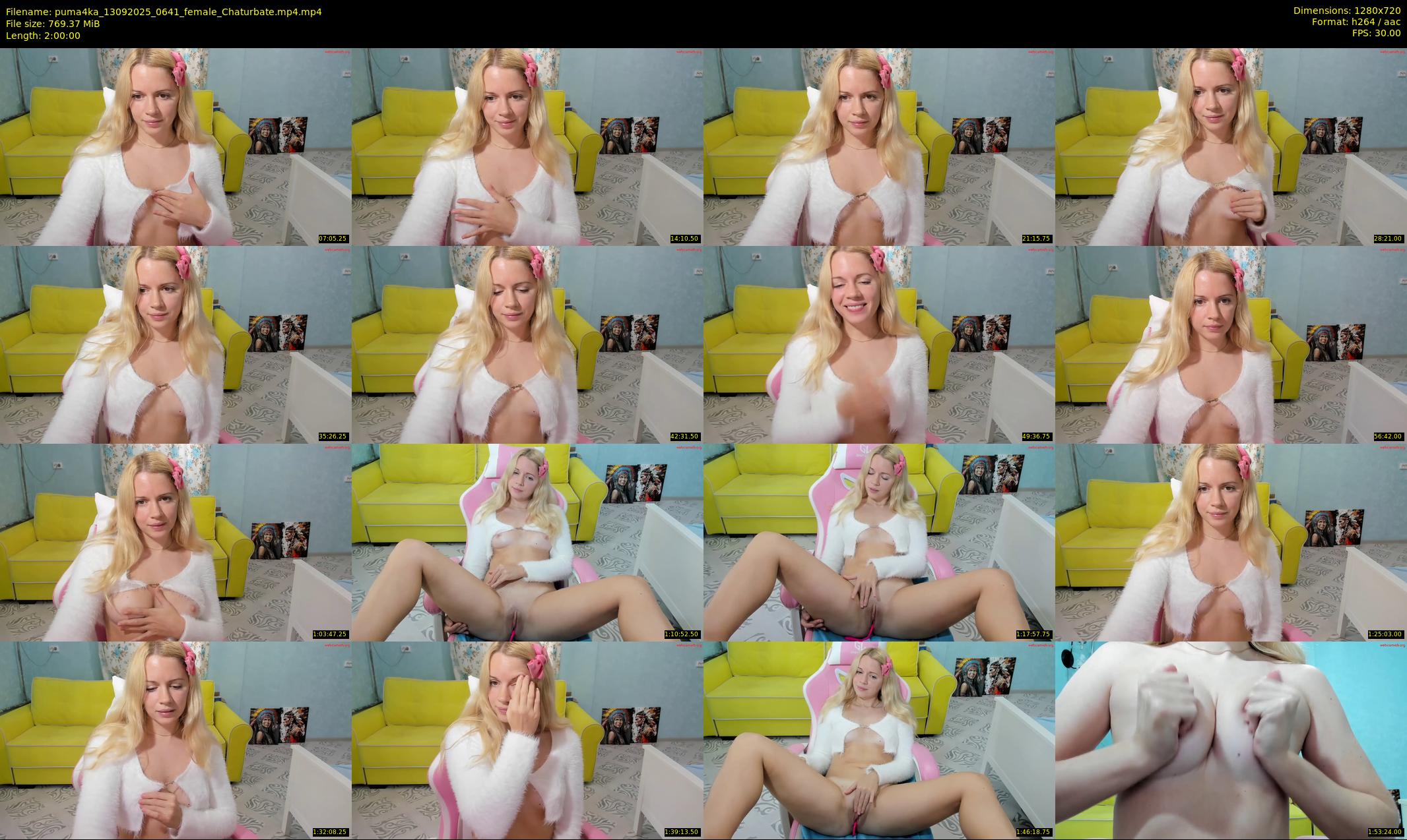 puma4ka — 120 minute Chaturbate female cam show recording, 720p, Sep 13, 2025