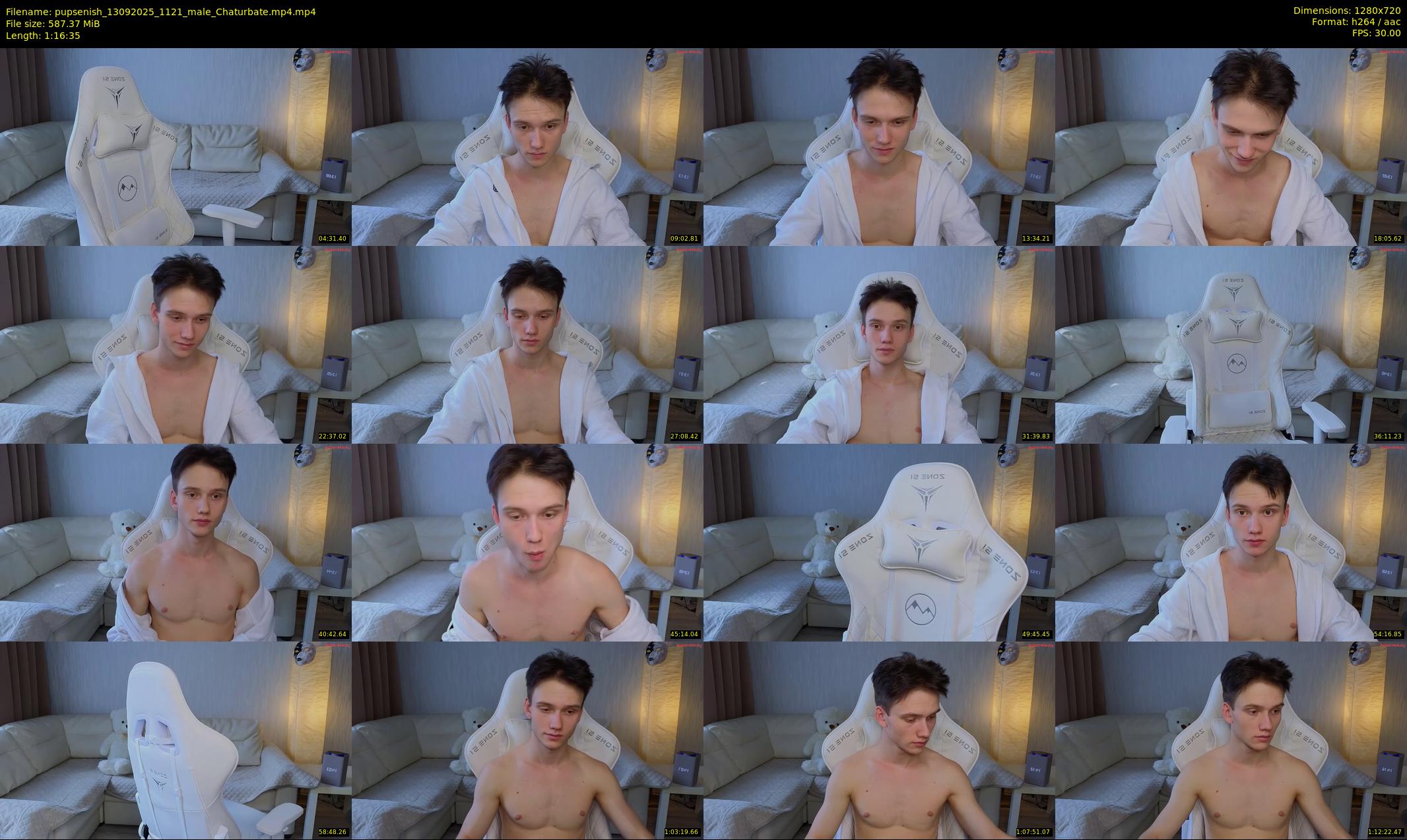 pupsenish — 77 minute Chaturbate male cam show recording, 720p, Sep 13, 2025