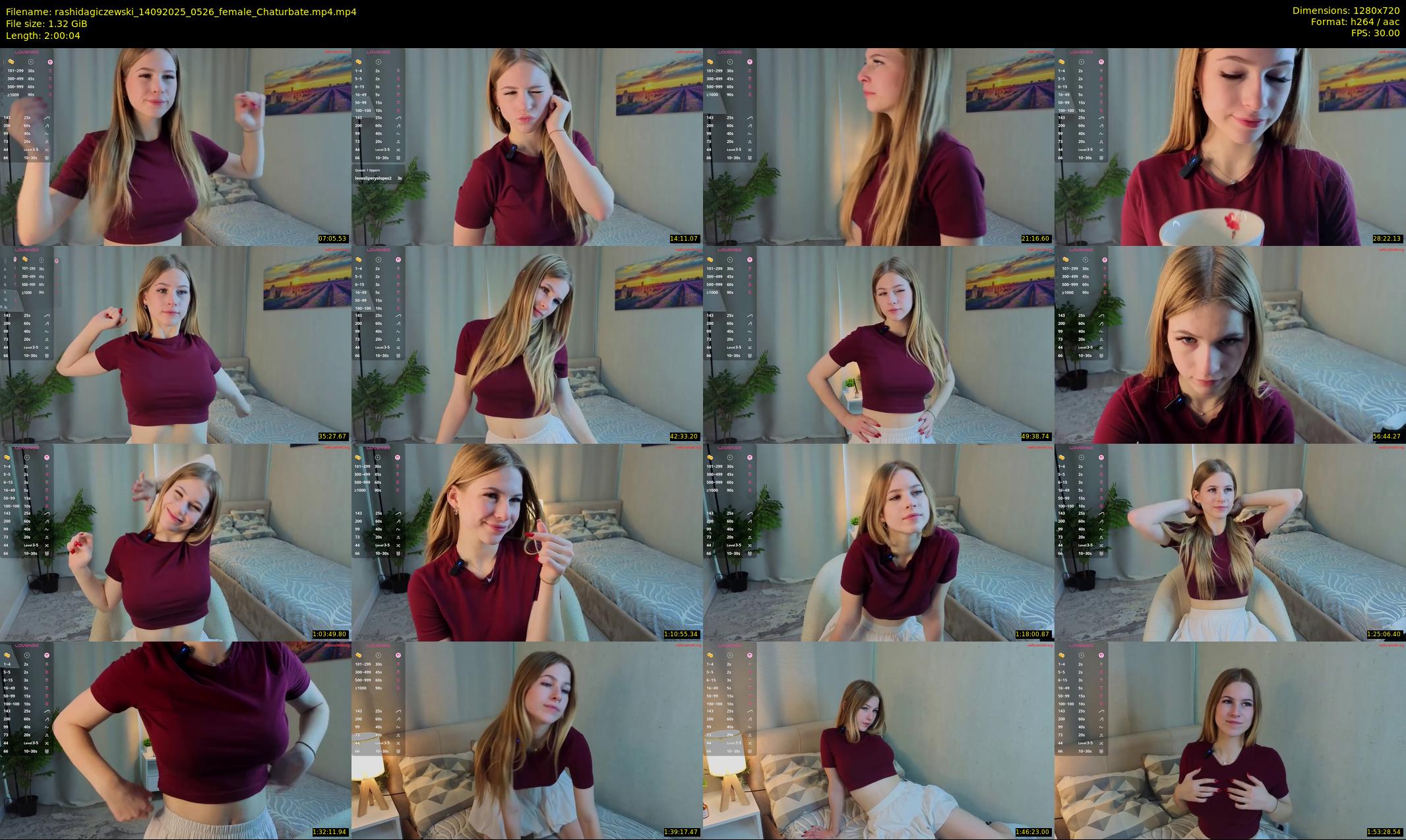 rashidagiczewski — 121 minute Chaturbate female cam show recording, 720p, Sep 14, 2025