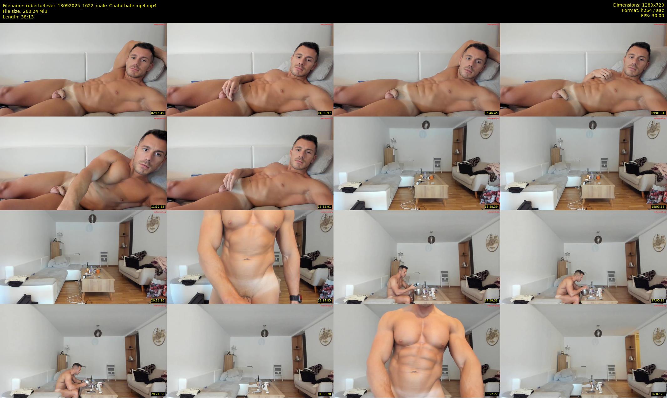 roberto4ever — 39 minute Chaturbate male cam show recording, 720p, Sep 13, 2025