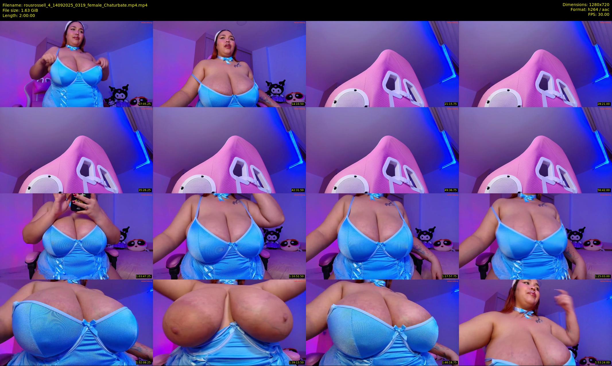 rousrossell_4 — 120 minute Chaturbate female cam show recording, 720p, Sep 14, 2025