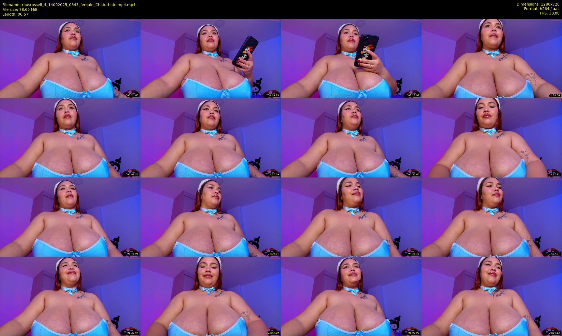 rousrossell_4 — 7 minute Chaturbate female cam show recording, 720p, Sep 14, 2025