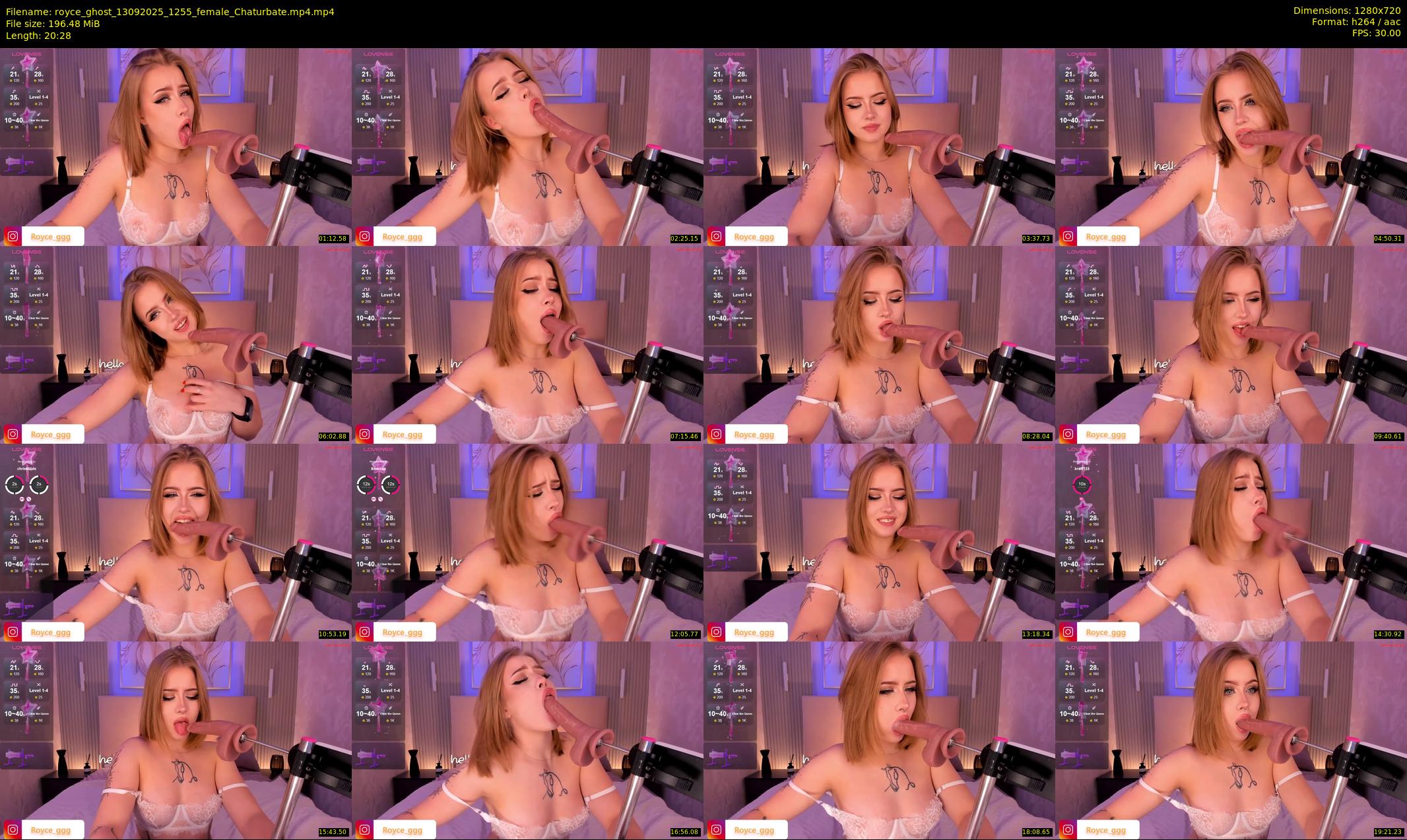 royce_ghost — 21 minute Chaturbate female cam show recording, 720p, Sep 13, 2025