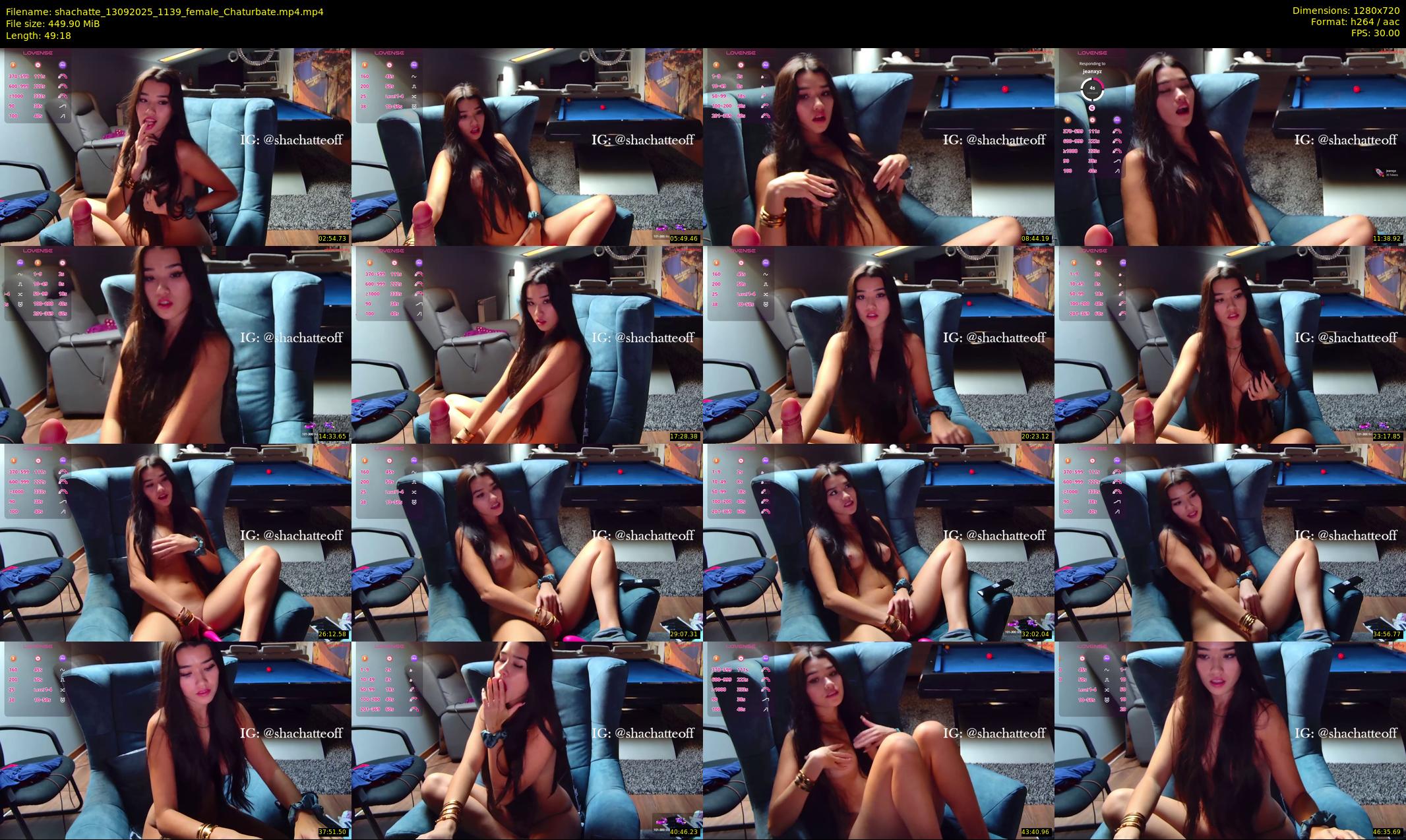 shachatte — 50 minute Chaturbate couple cam show recording, 720p, Sep 13, 2025