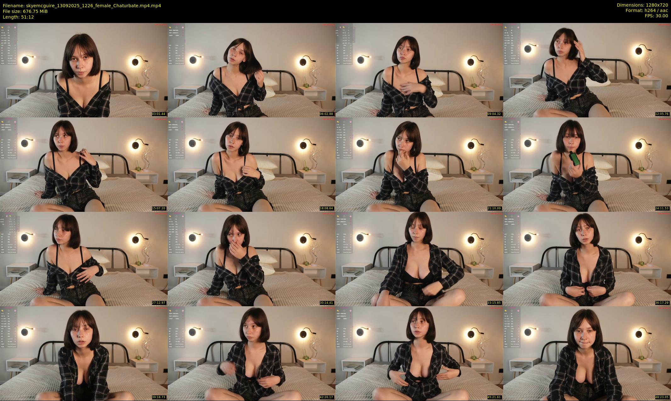 skyemcguire — 52 minute Chaturbate female cam show recording, 720p, Sep 13, 2025