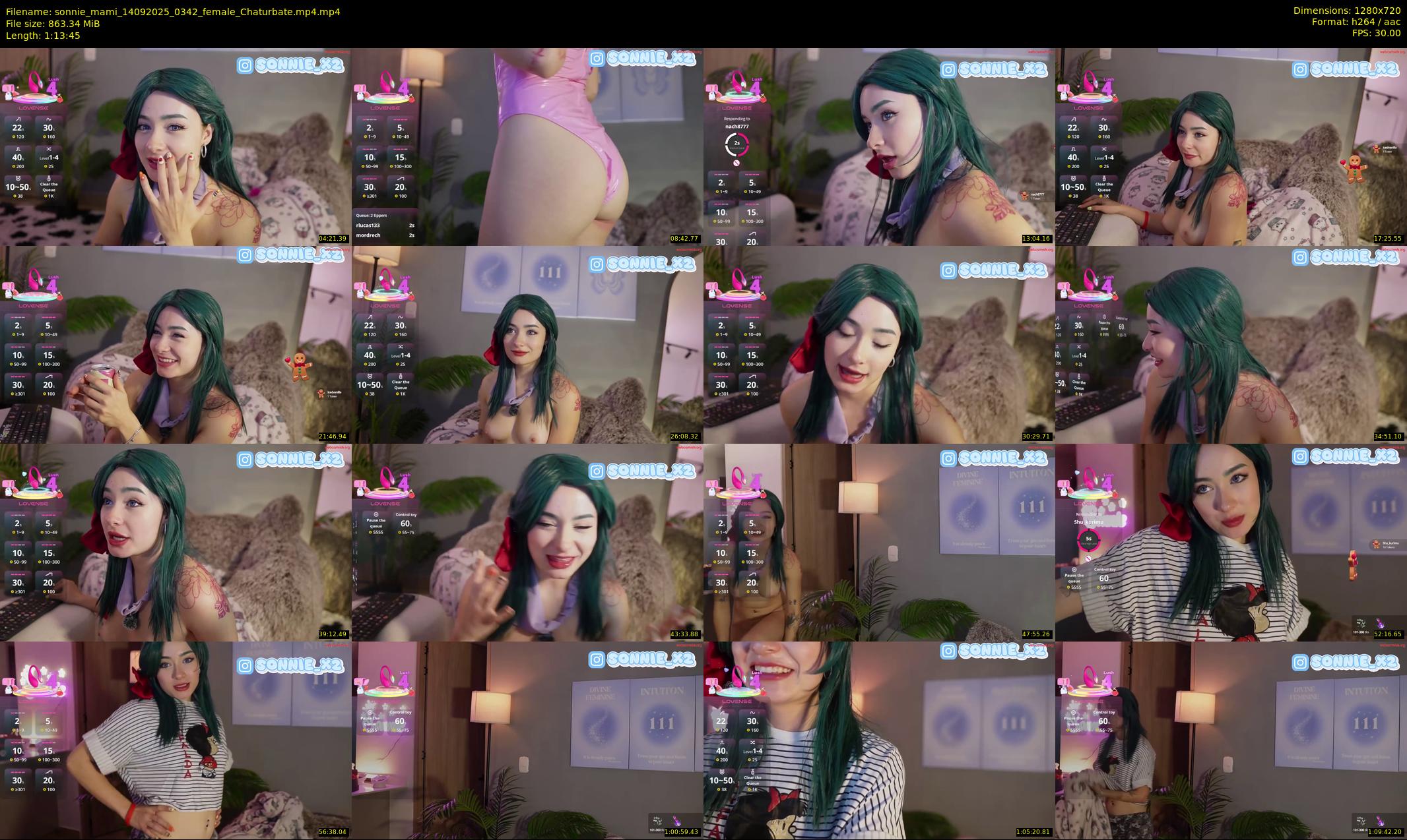sonnie_mami — 74 minute Chaturbate female cam show recording, 720p, Sep 14, 2025